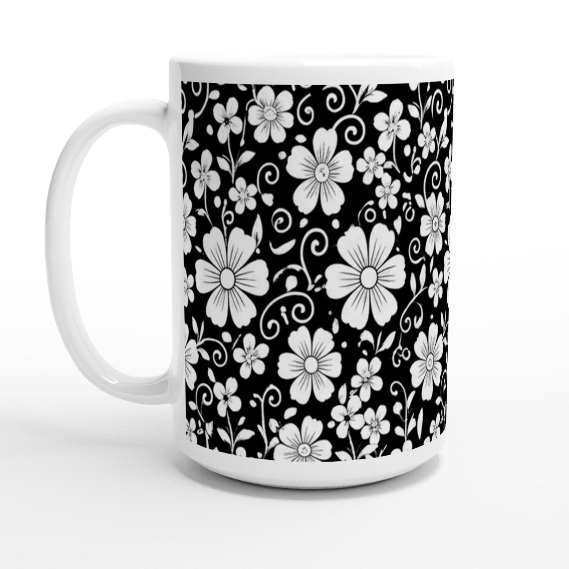 Floral Cups -  Large and Small Ceramic Mugs
