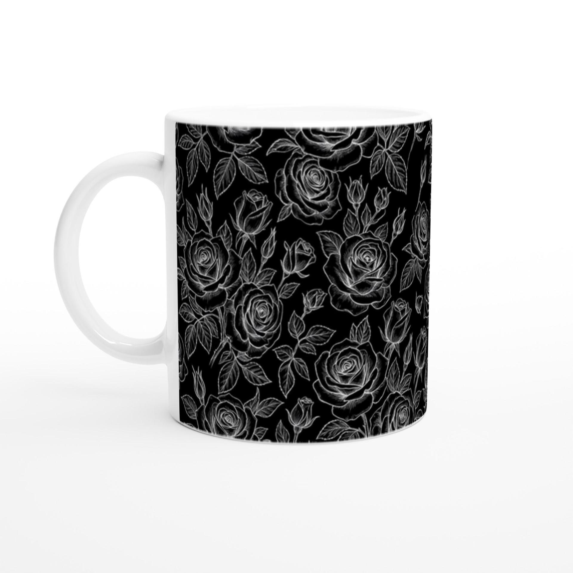 Roses - Floral Cups -  Large and Small Ceramic Mugs