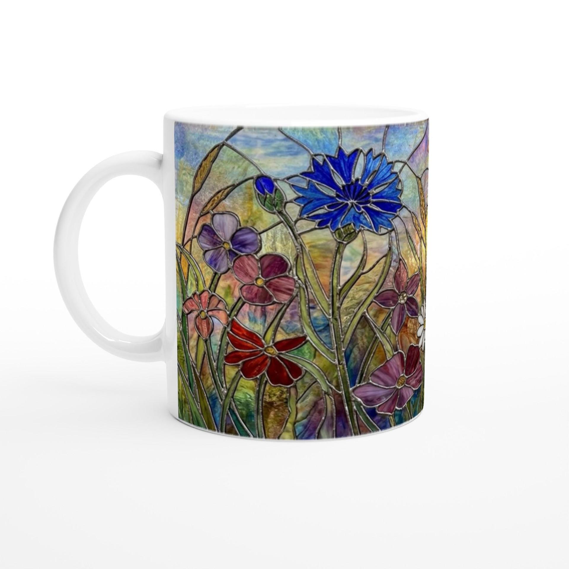 Floral Cups -  Large and Small Ceramic Mugs