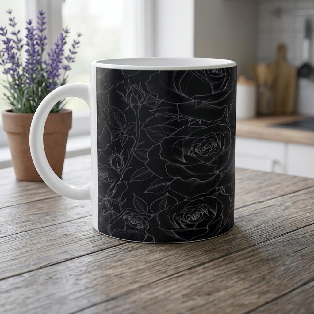Roses - Floral Cups -  Large and Small Ceramic Mugs