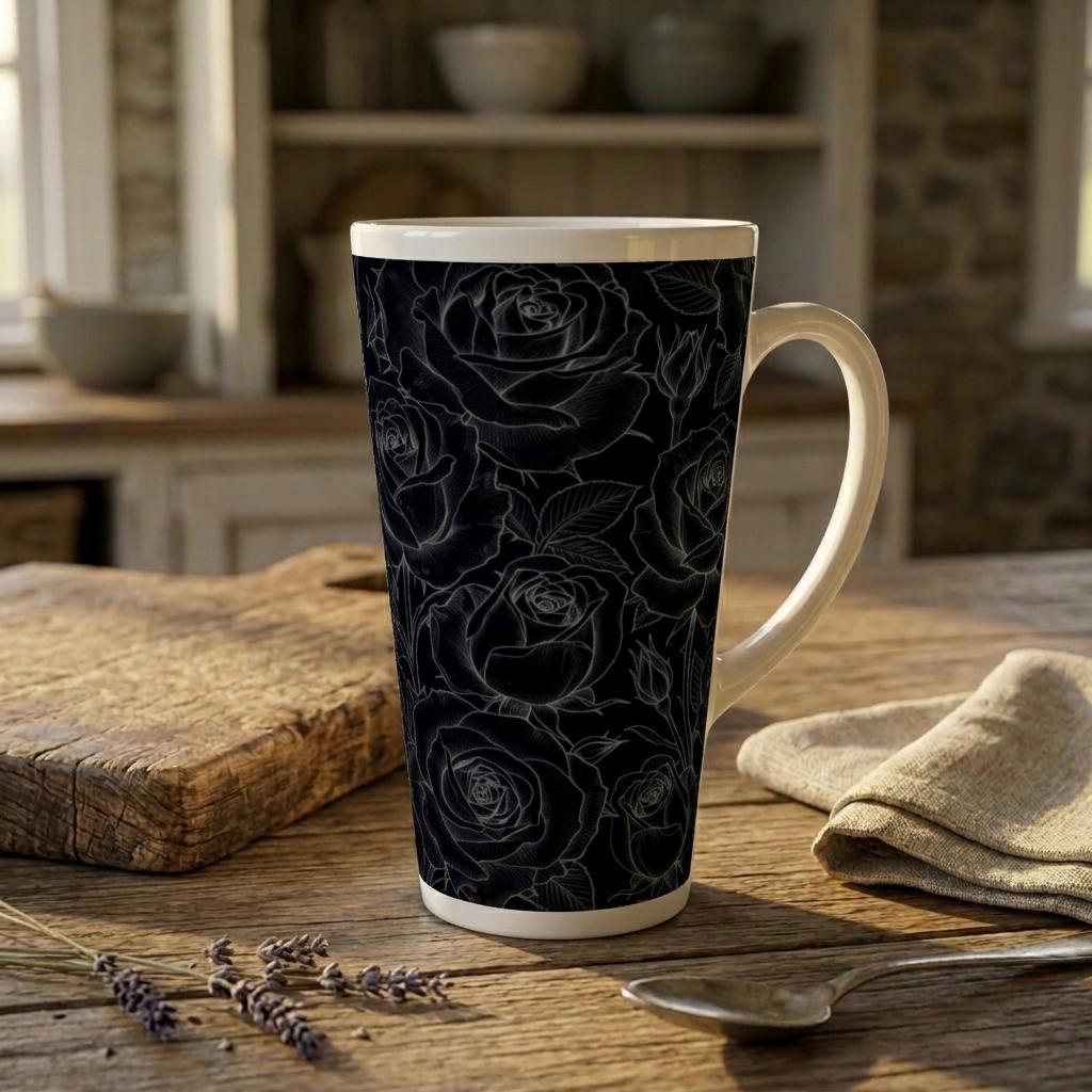 Latte 17oz Ceramic Mug - Coffee or Tea Cup, Extra Tall