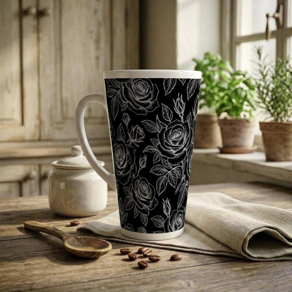 Latte 17oz Ceramic Mug - Coffee or Tea Cup, Extra Tall
