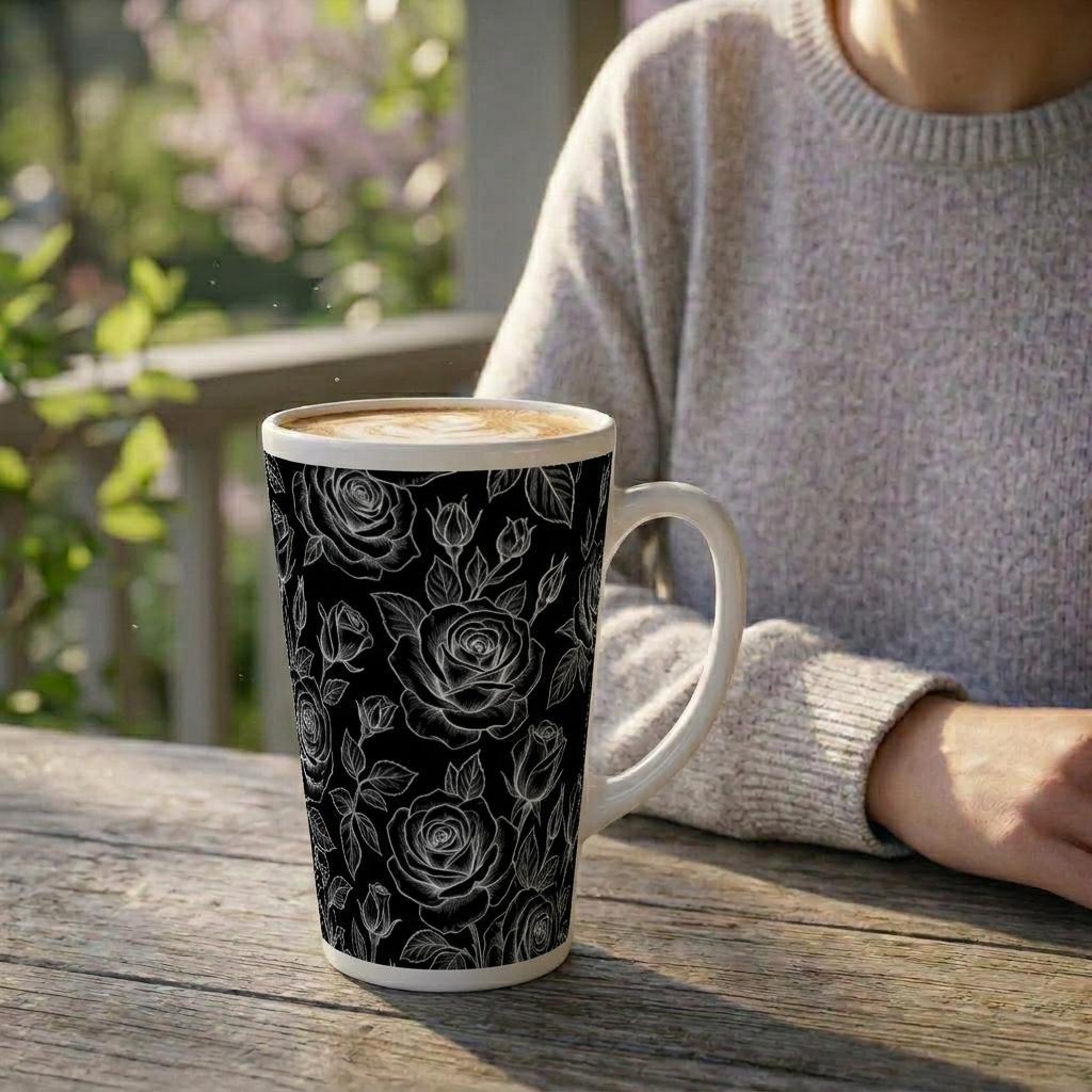 Latte 17oz Ceramic Mug - Coffee or Tea Cup, Extra Tall