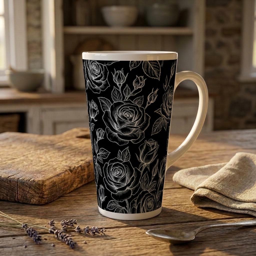 Latte 17oz Ceramic Mug - Coffee or Tea Cup, Extra Tall