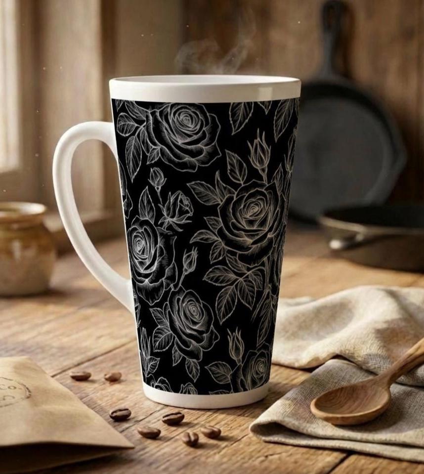 Latte 17oz Ceramic Mug - Coffee or Tea Cup, Extra Tall