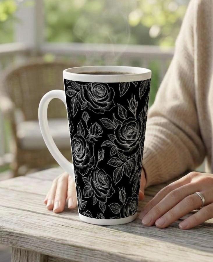 Latte 17oz Ceramic Mug - Coffee or Tea Cup, Extra Tall