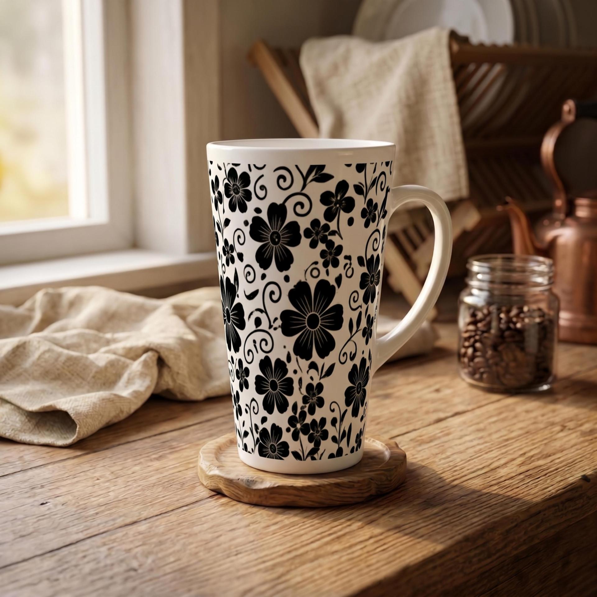 Latte 17oz Ceramic Mug - Coffee or Tea Cup, Extra Tall