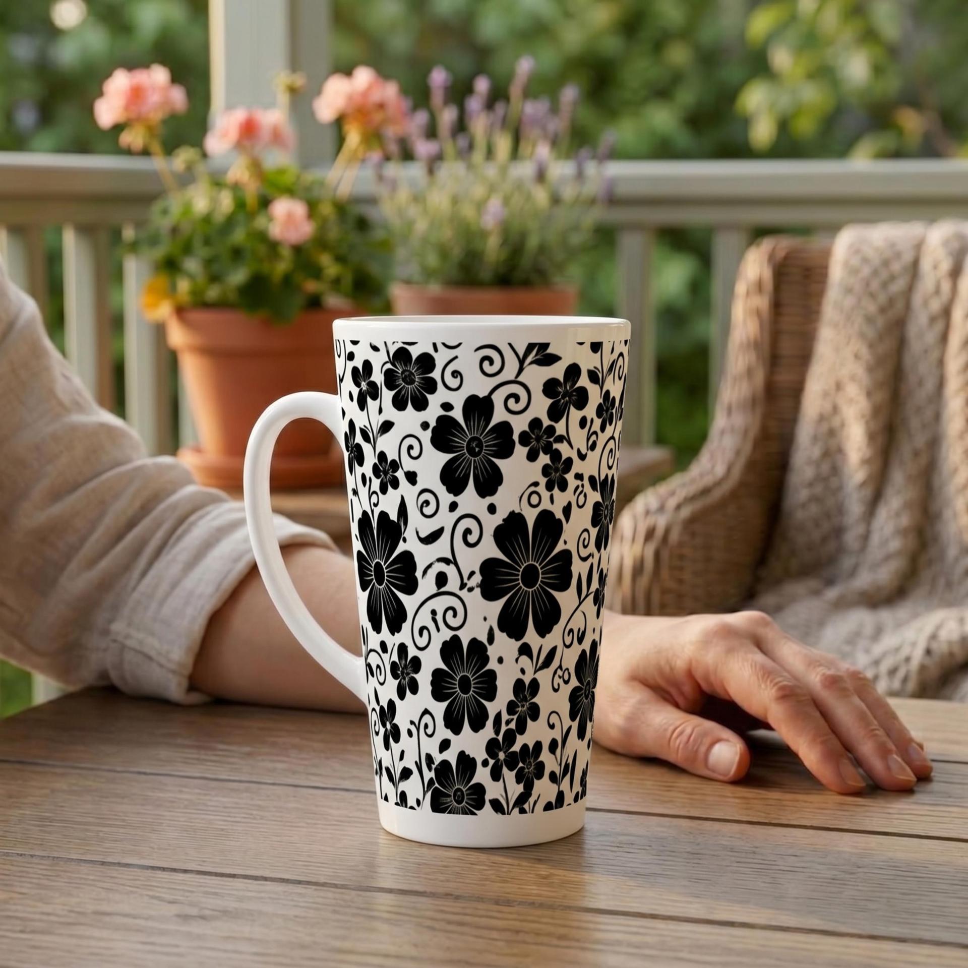 Latte 17oz Ceramic Mug - Coffee or Tea Cup, Extra Tall