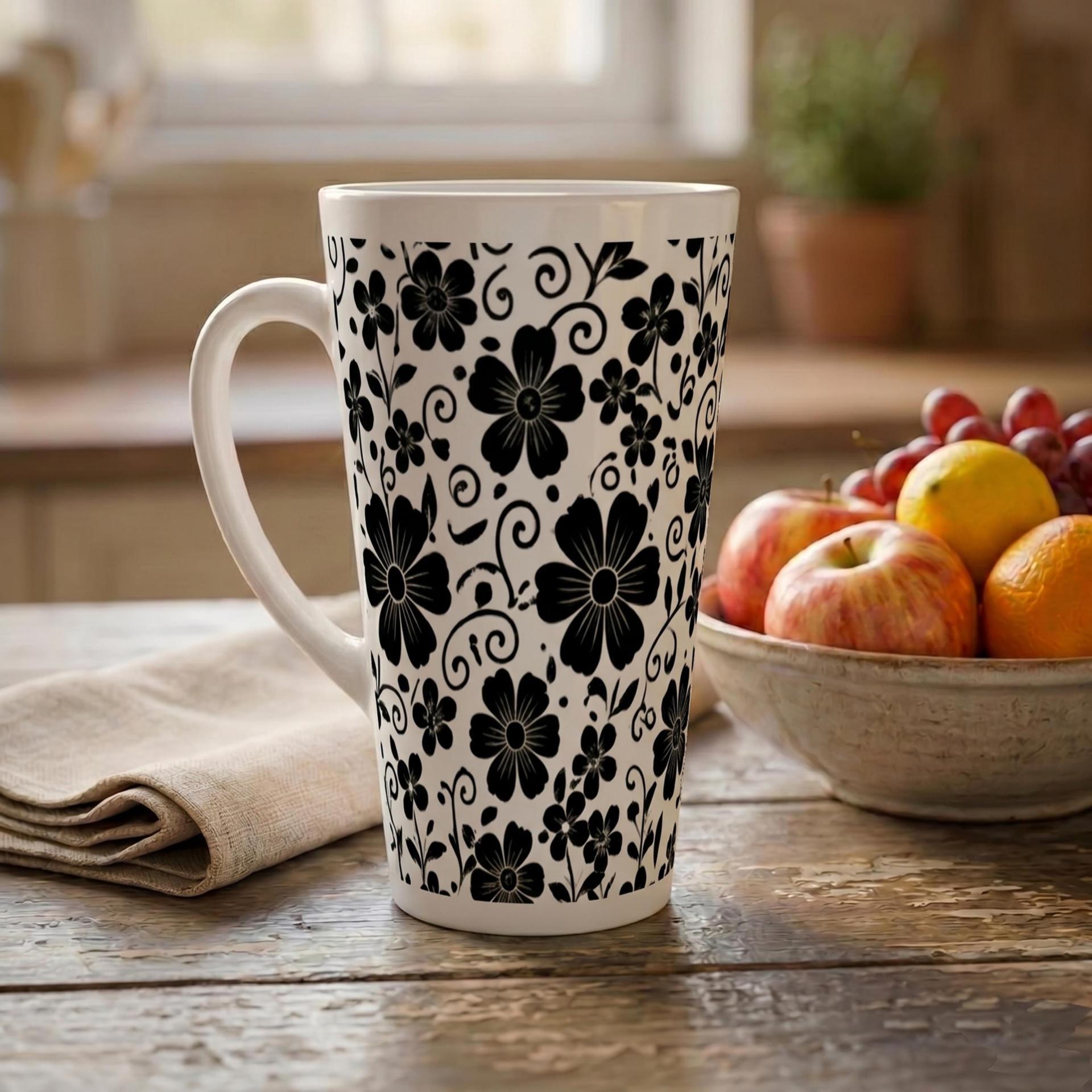 Latte 17oz Ceramic Mug - Coffee or Tea Cup, Extra Tall