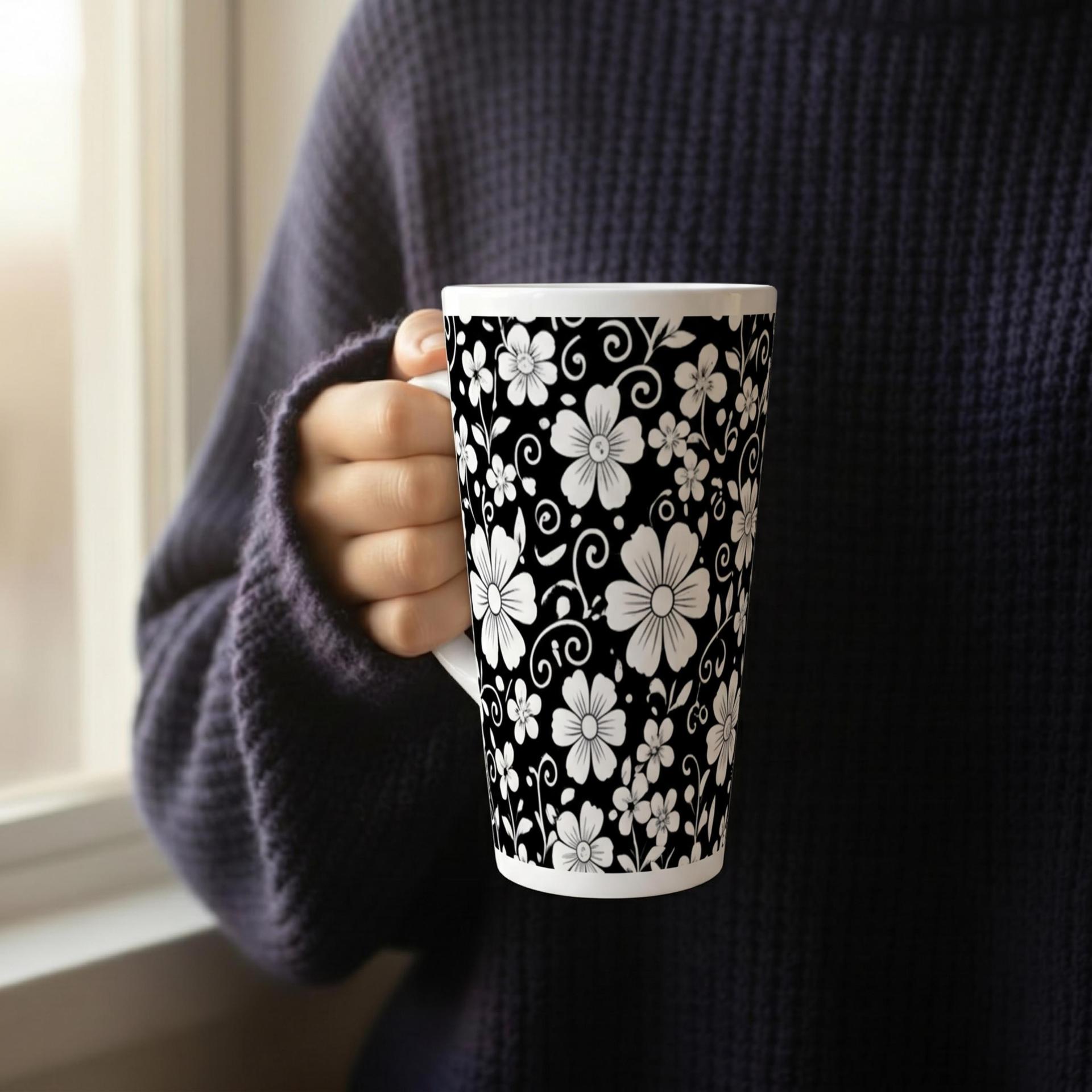 Latte 17oz Ceramic Mug - Coffee or Tea Cup, Extra Tall