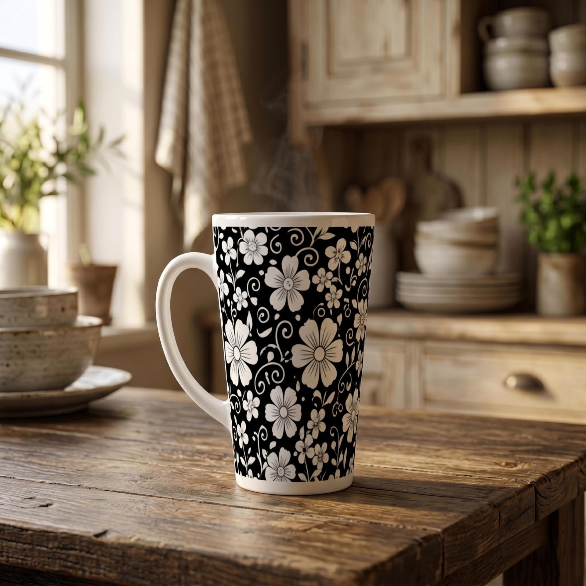 Latte 17oz Ceramic Mug - Coffee or Tea Cup, Extra Tall