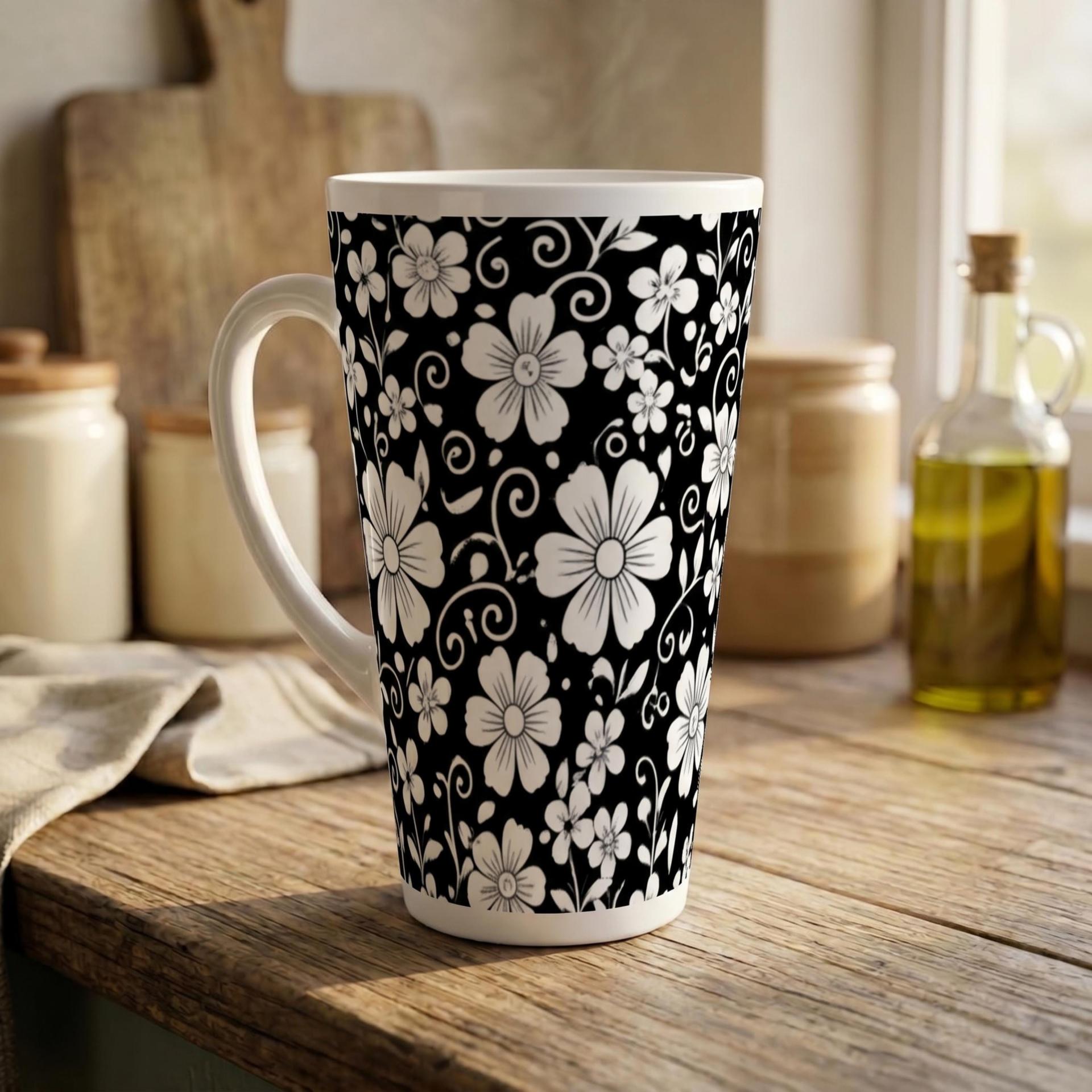 Latte 17oz Ceramic Mug - Coffee or Tea Cup, Extra Tall