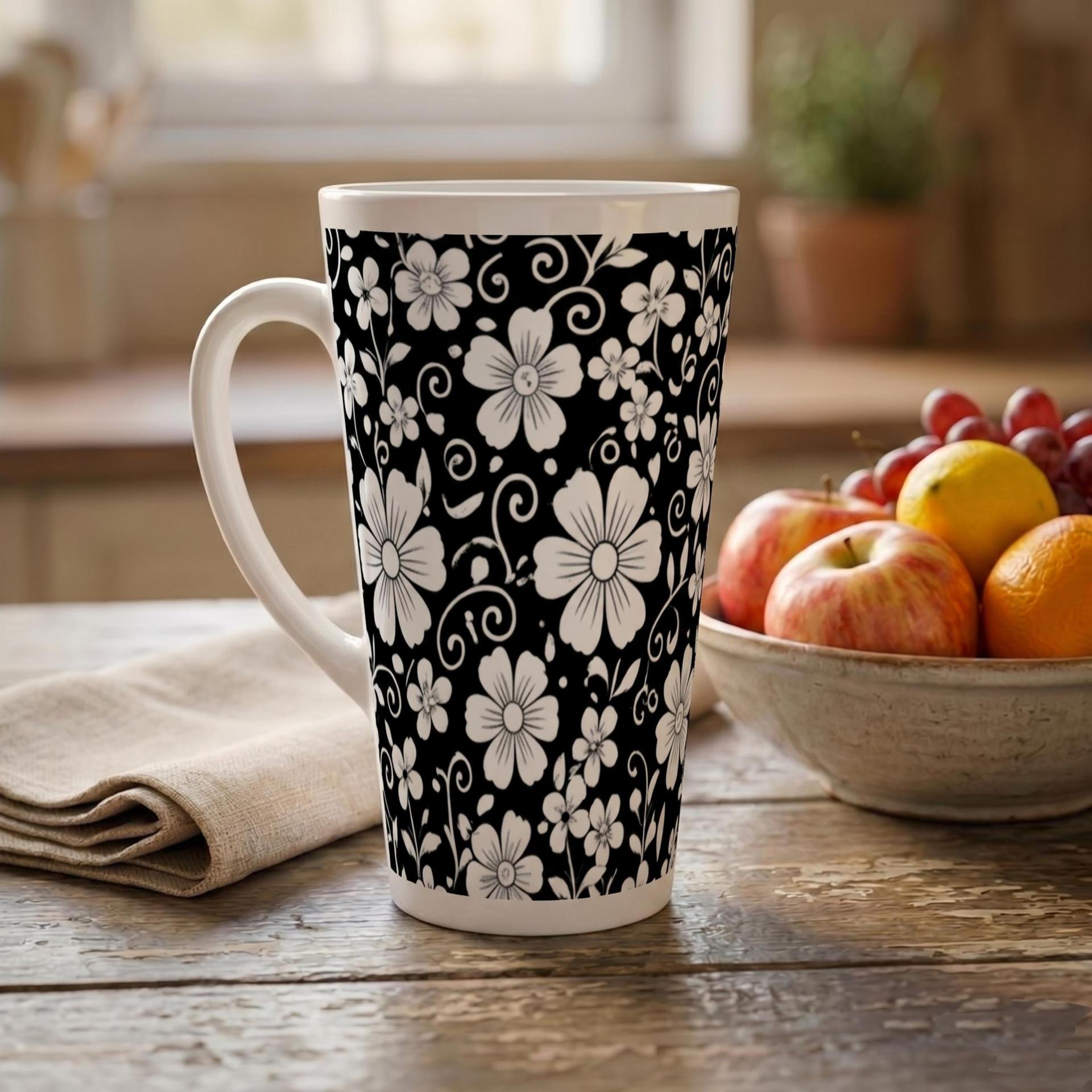 Latte 17oz Ceramic Mug - Coffee or Tea Cup, Extra Tall