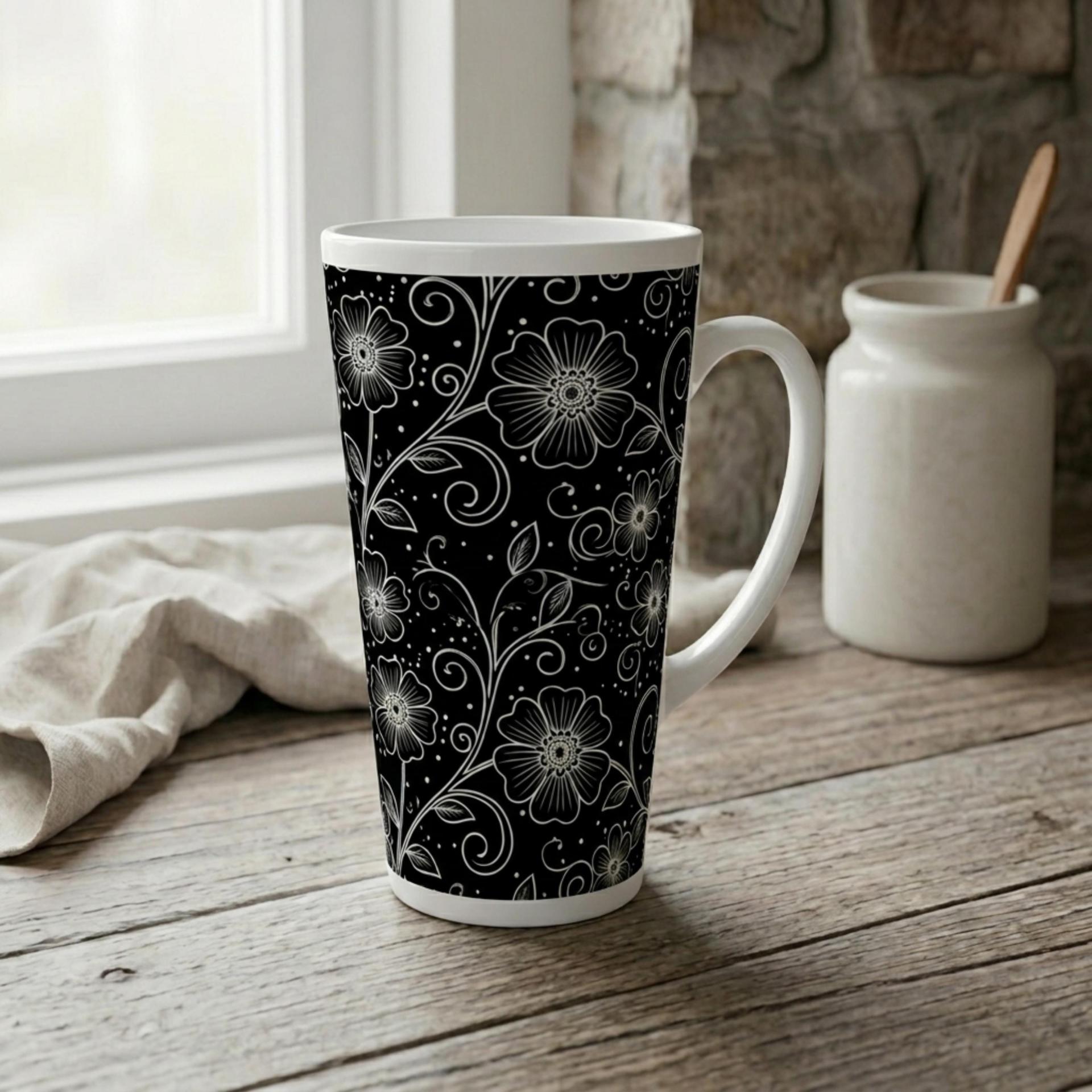 Latte 17oz Ceramic Mug - Coffee or Tea Cup, Extra Tall