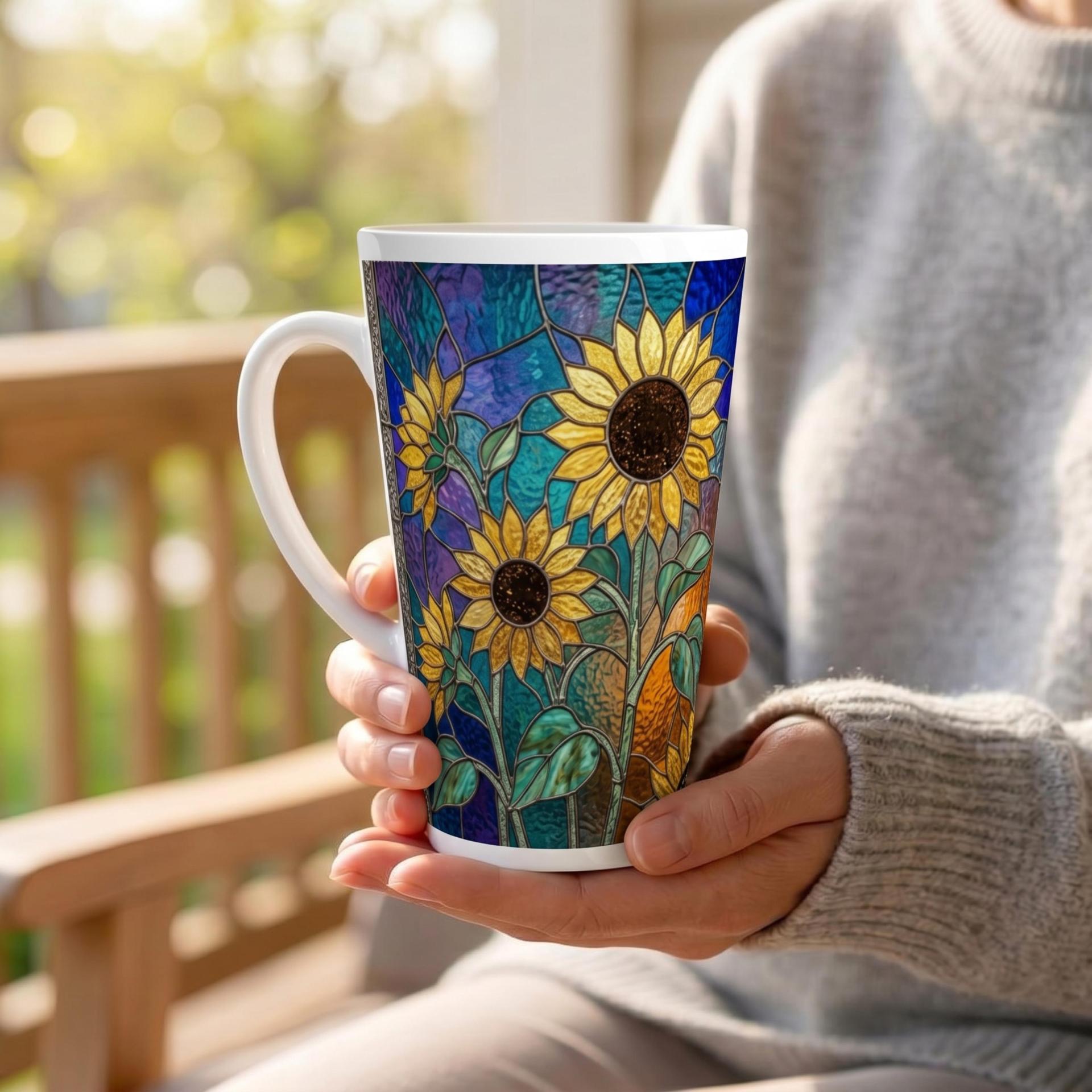 Latte 17oz Ceramic Mug - Coffee or Tea Cup, Extra Tall