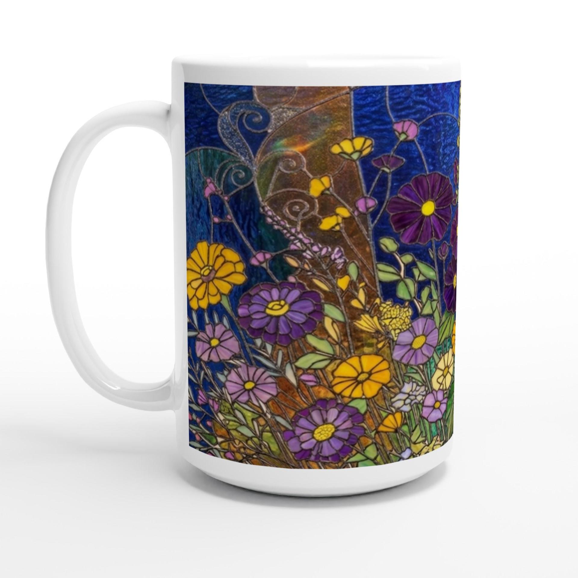 Floral Cups -  Large and Small Ceramic Mugs