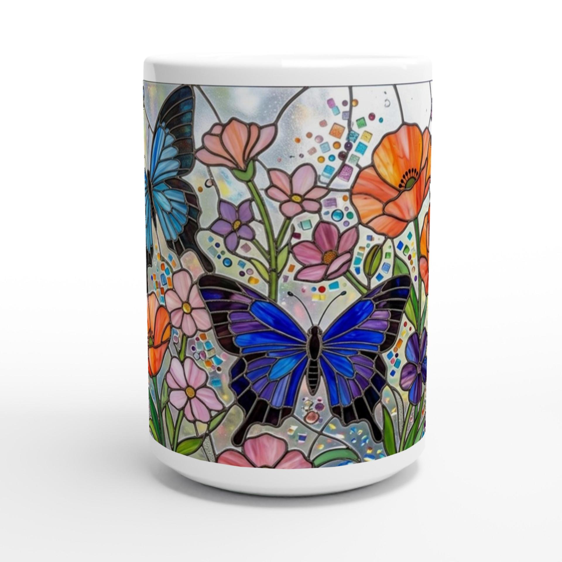 Butterfly Cups, Large and Small Mug Set