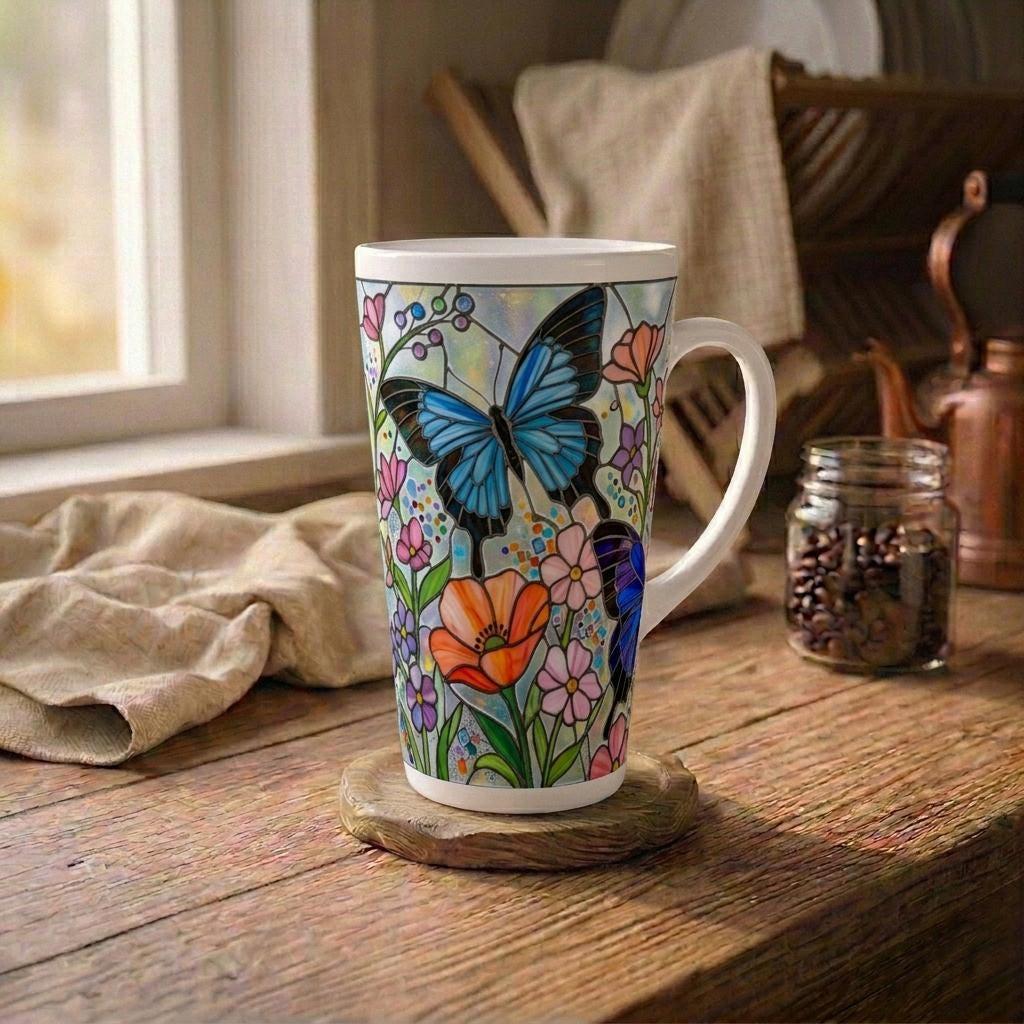 Latte 17oz Ceramic Mug - Coffee or Tea Cup, Extra Tall