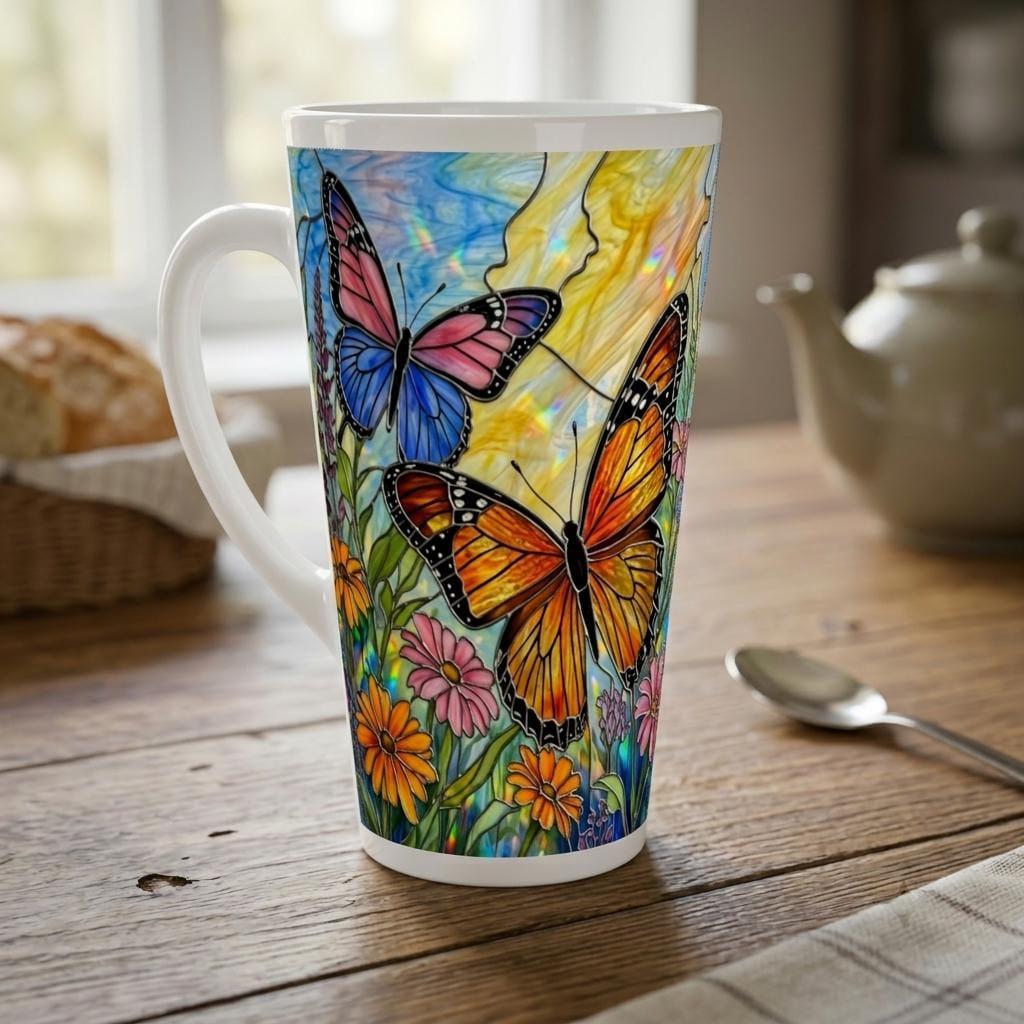 Latte 17oz Ceramic Mug - Coffee or Tea Cup, Extra Tall