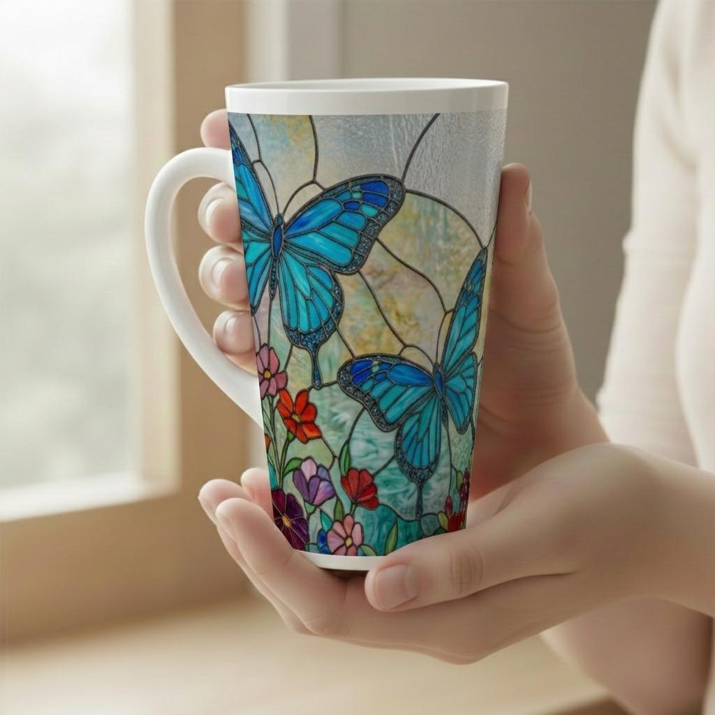 Latte 17oz Ceramic Mug - Coffee or Tea Cup, Extra Tall