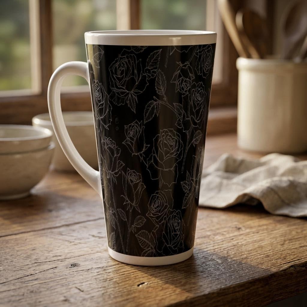 Latte 17oz Ceramic Mug - Coffee or Tea Cup, Extra Tall