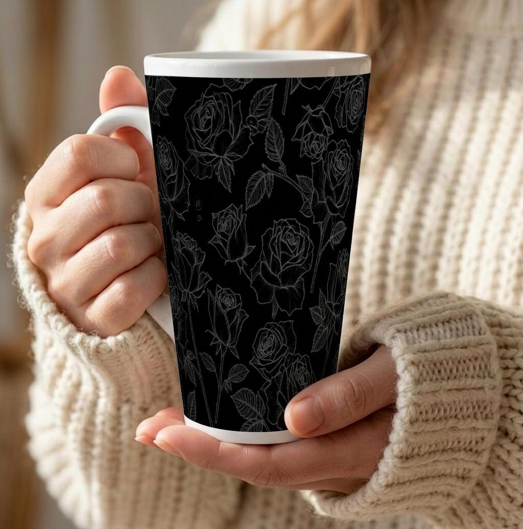 Latte 17oz Ceramic Mug - Coffee or Tea Cup, Extra Tall