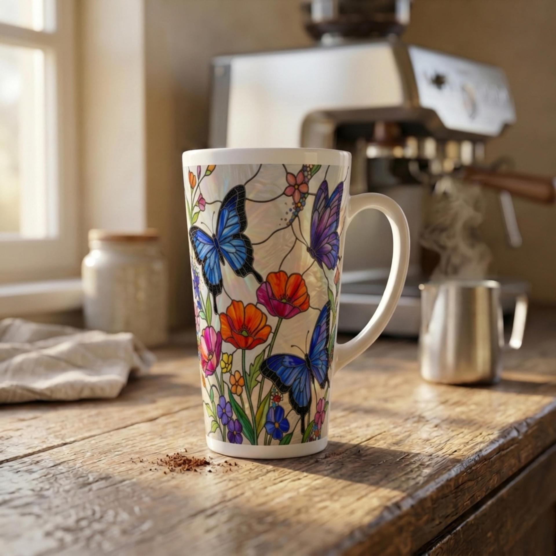 Latte 17oz Ceramic Mug - Coffee or Tea Cup, Extra Tall