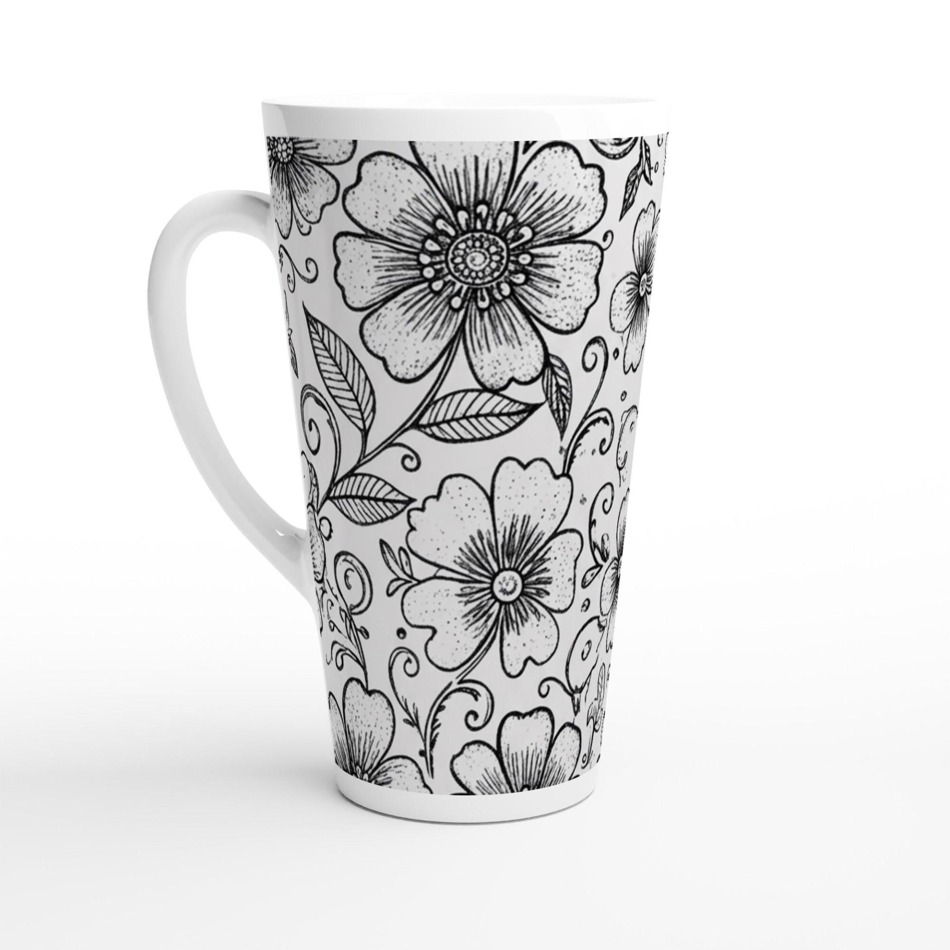 Latte 17oz Ceramic Mug - Coffee or Tea Cup, Extra Tall