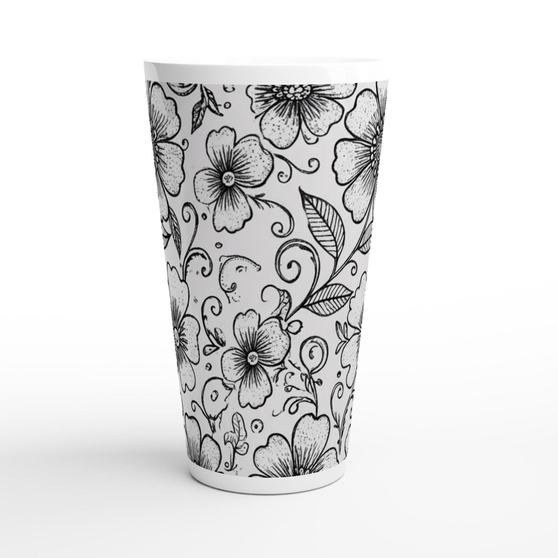 Latte 17oz Ceramic Mug - Coffee or Tea Cup, Extra Tall