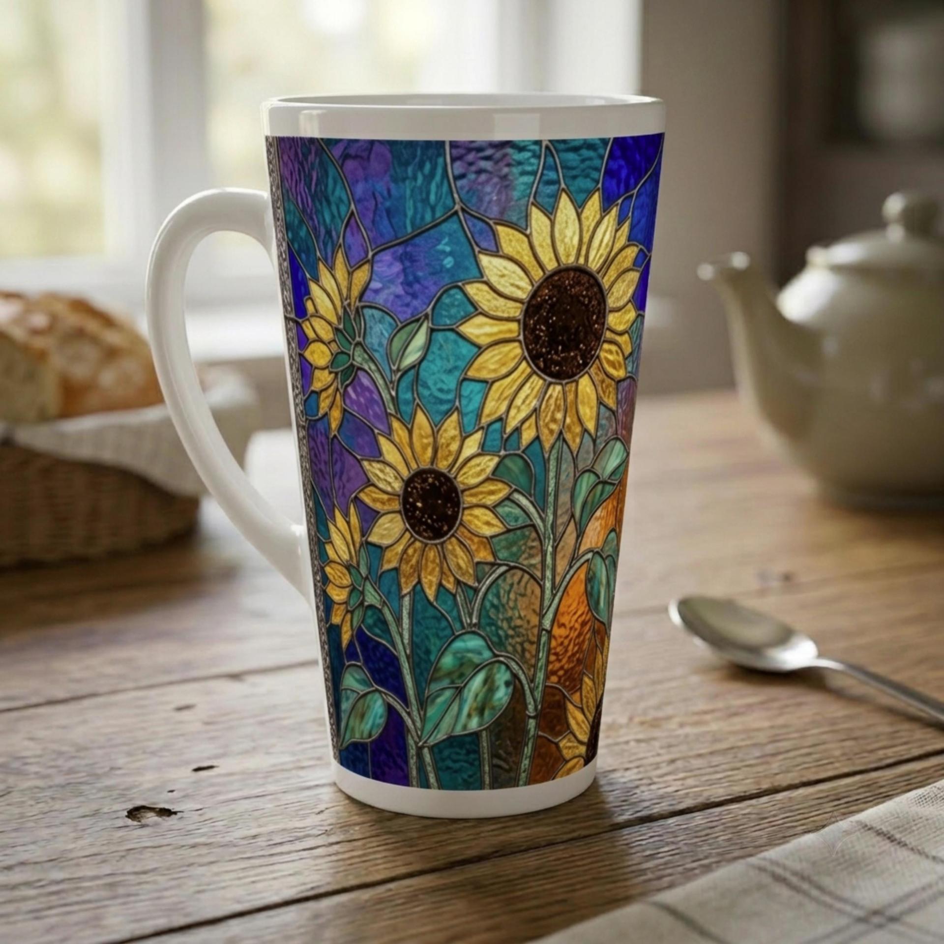 Latte 17oz Ceramic Mug - Coffee or Tea Cup, Extra Tall