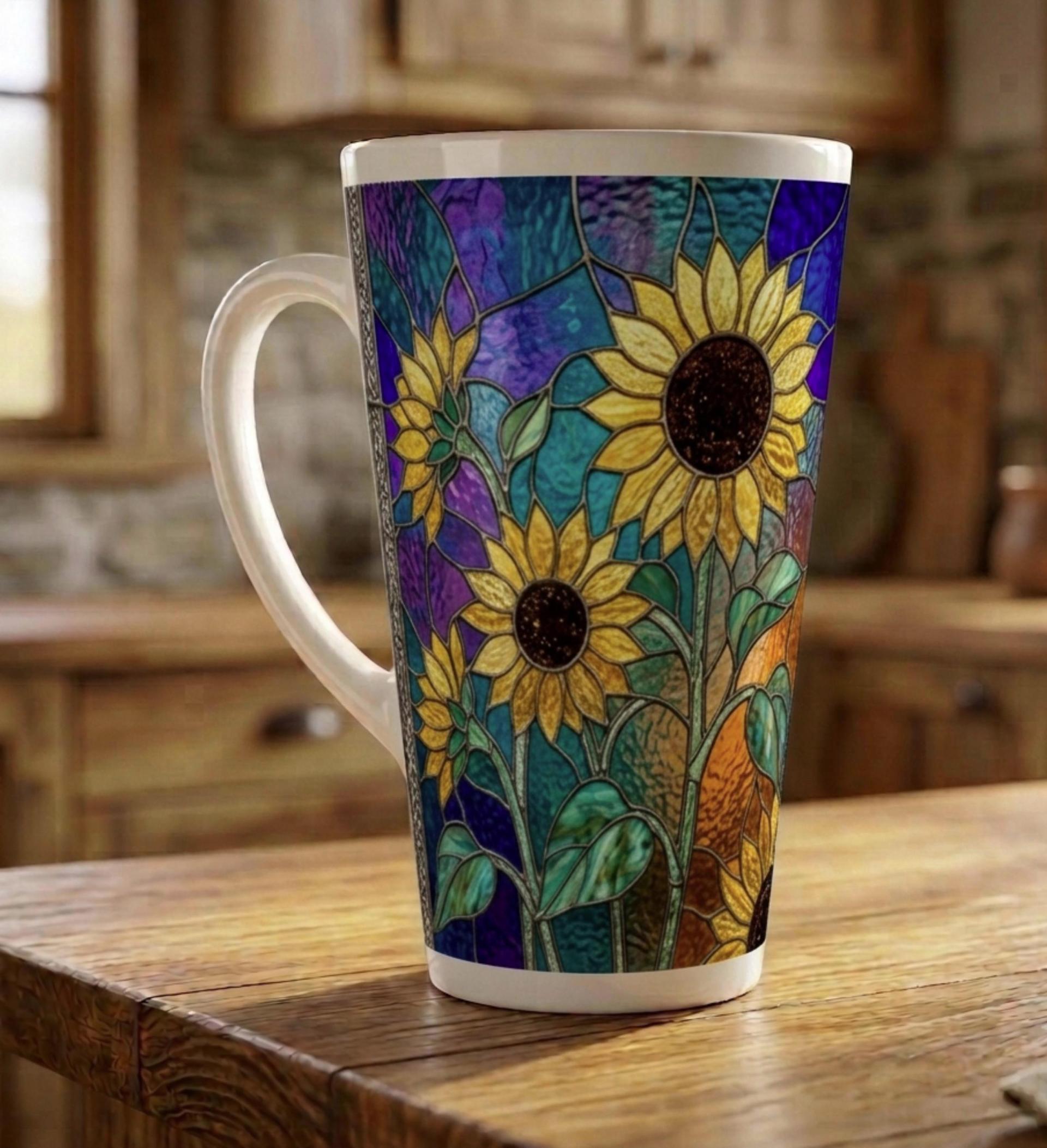 Latte 17oz Ceramic Mug - Coffee or Tea Cup, Extra Tall