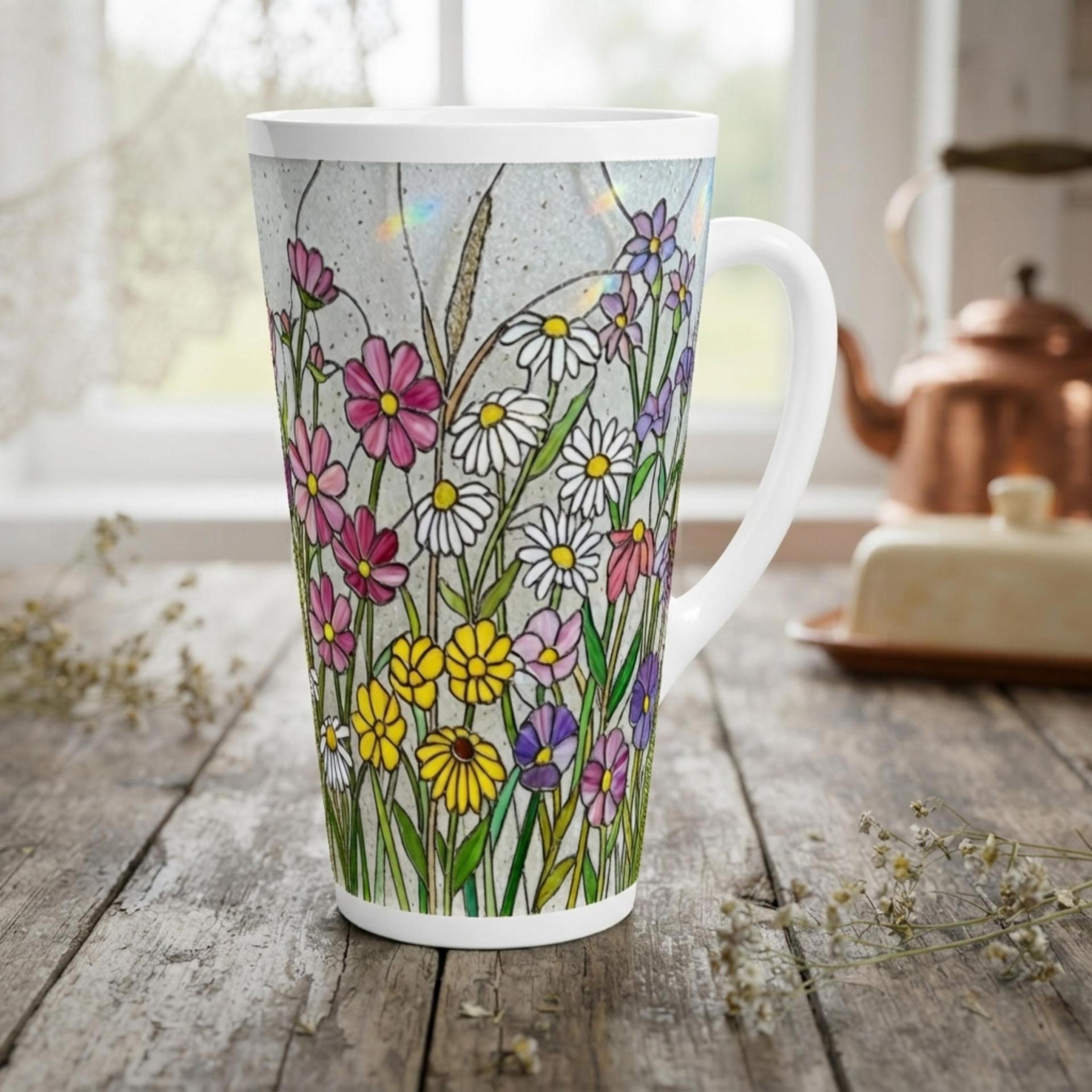 Latte 17oz Ceramic Mug - Coffee or Tea Cup, Extra Tall