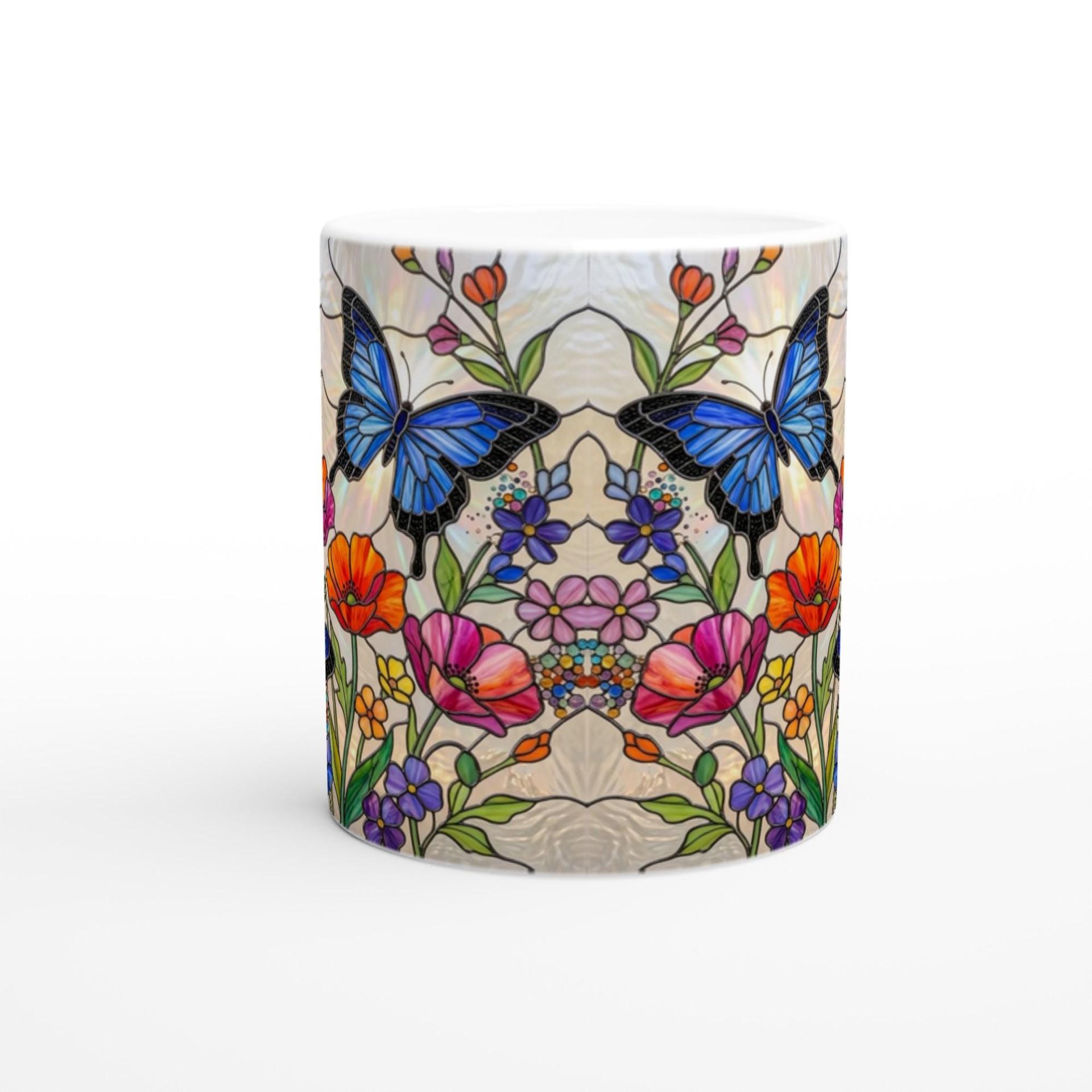 Butterfly Cups, Large and Small Mug Set