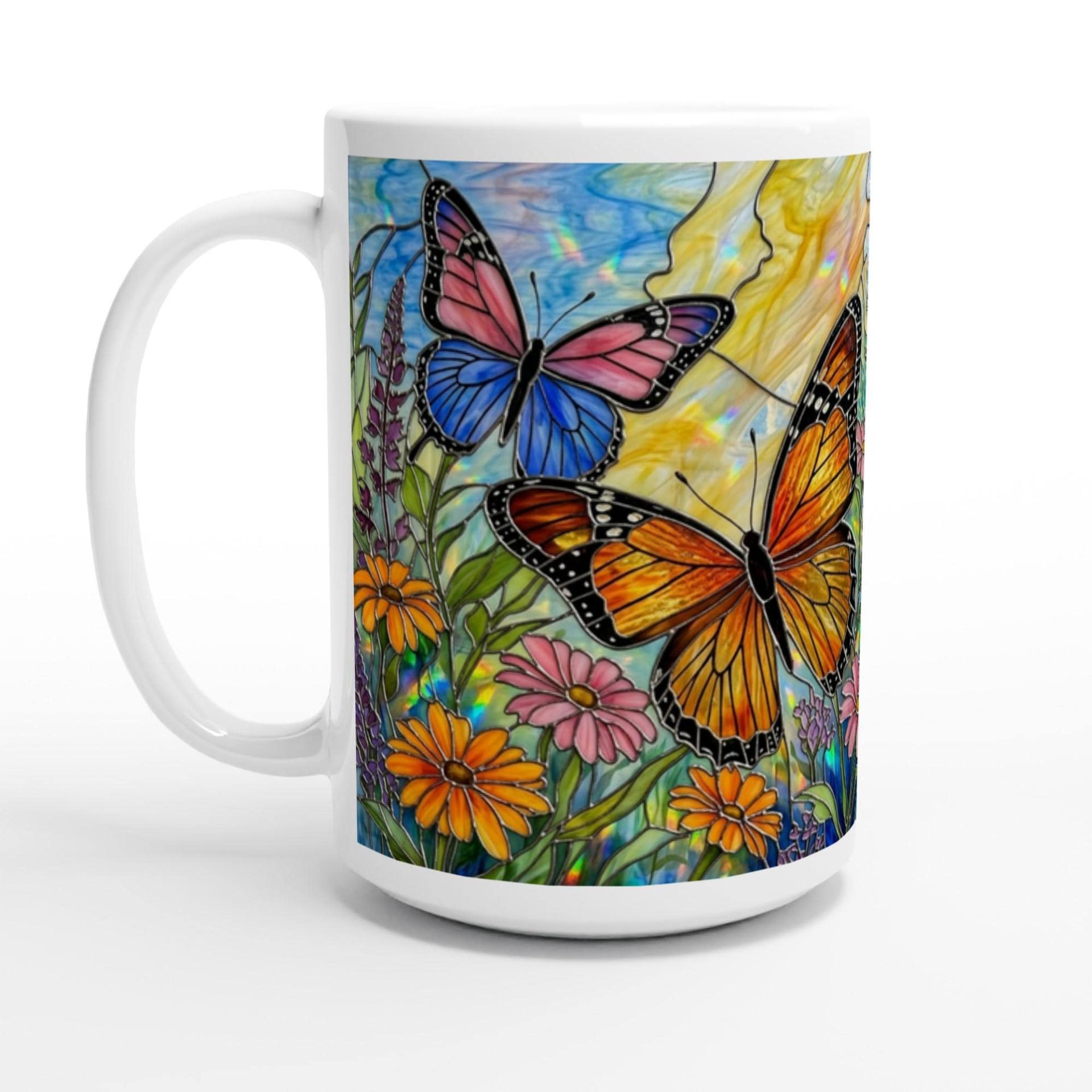 Butterfly Cups, Large and Small Mug Set