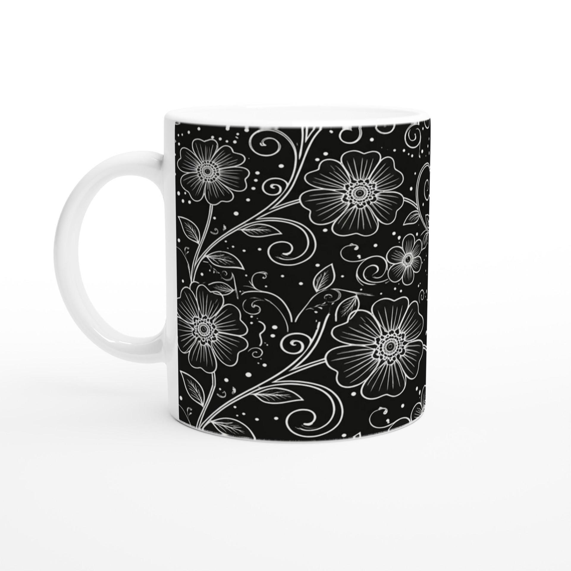 Floral Cups -  Large and Small Ceramic Mugs