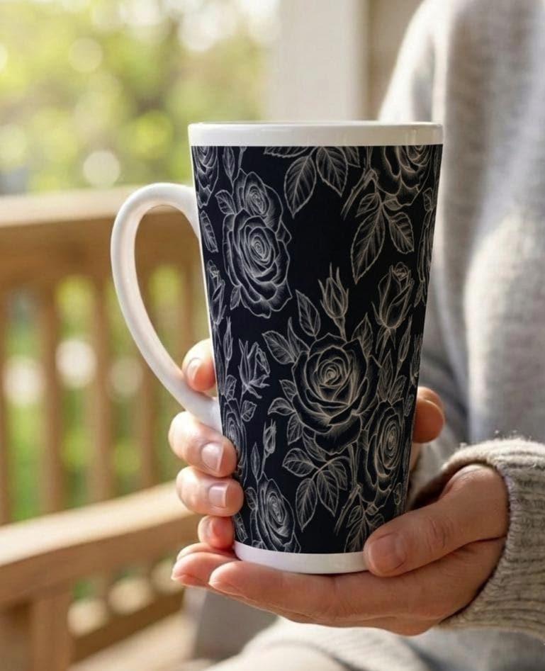 Latte 17oz Ceramic Mug - Coffee or Tea Cup, Extra Tall