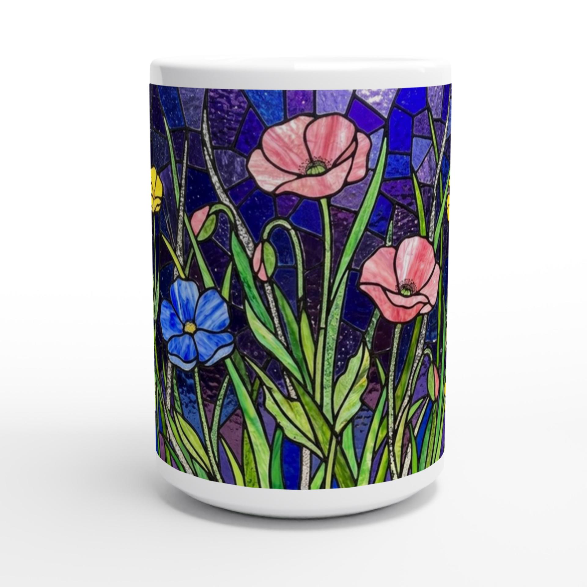 Floral Cups -  Large and Small Ceramic Mugs