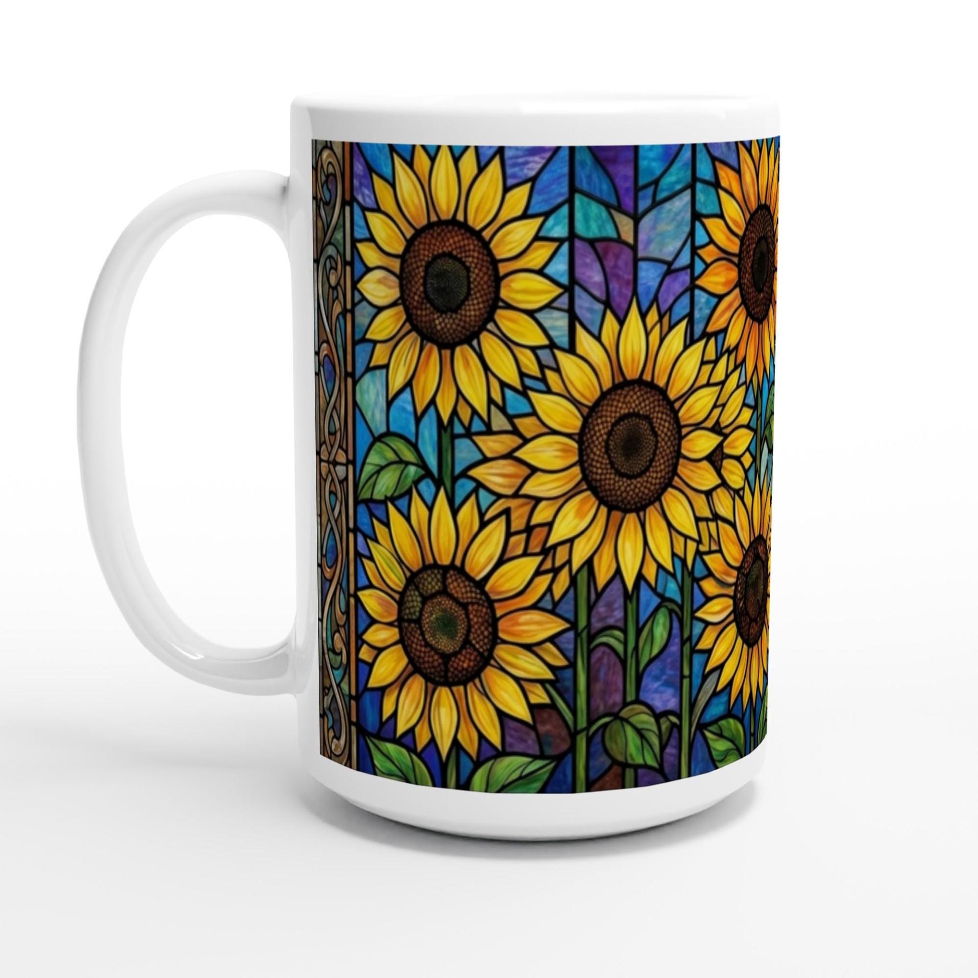 Sunflower Cups Set - Large and Small Mugs