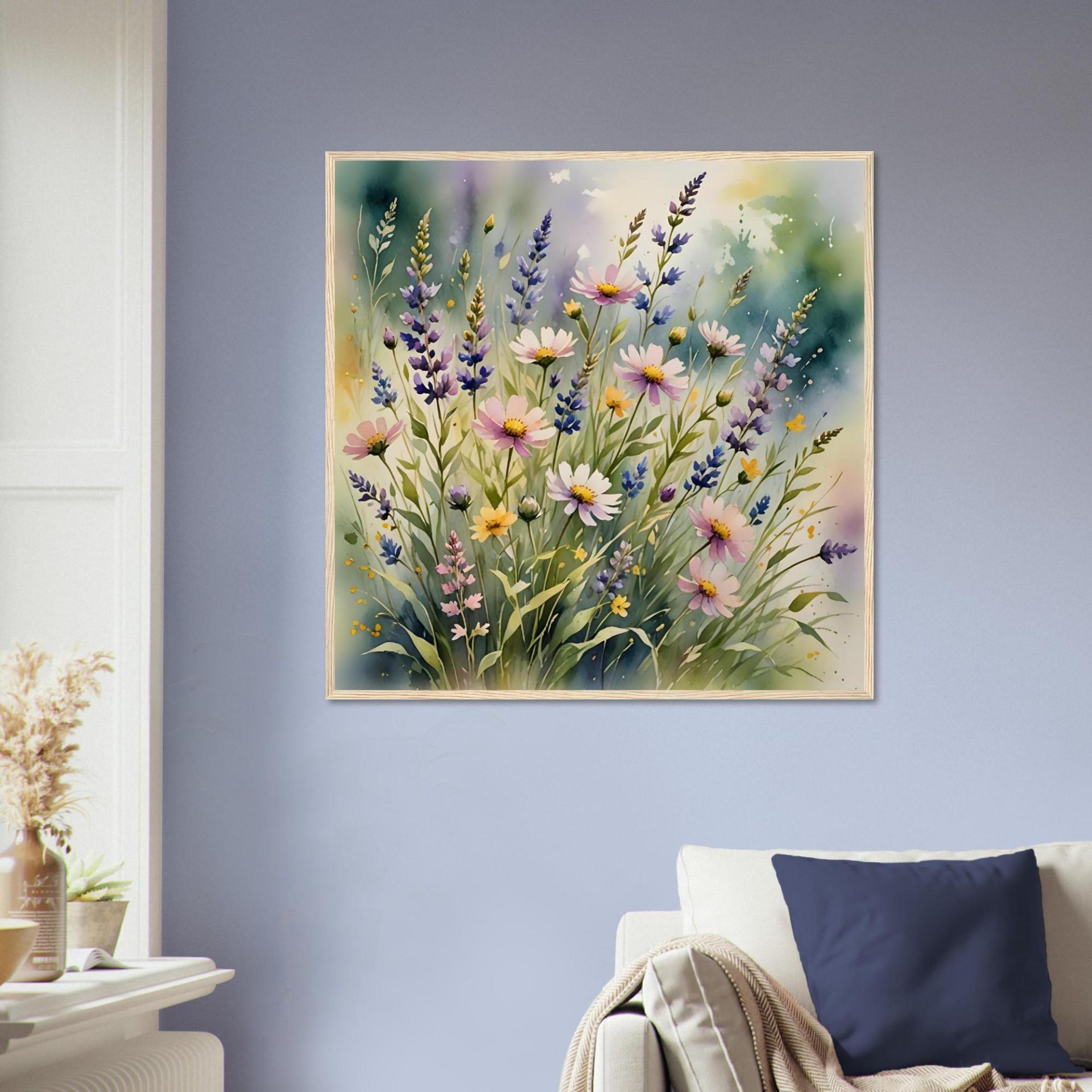 Floral Print - Framed or Unframed - Original Art - Print on Paper