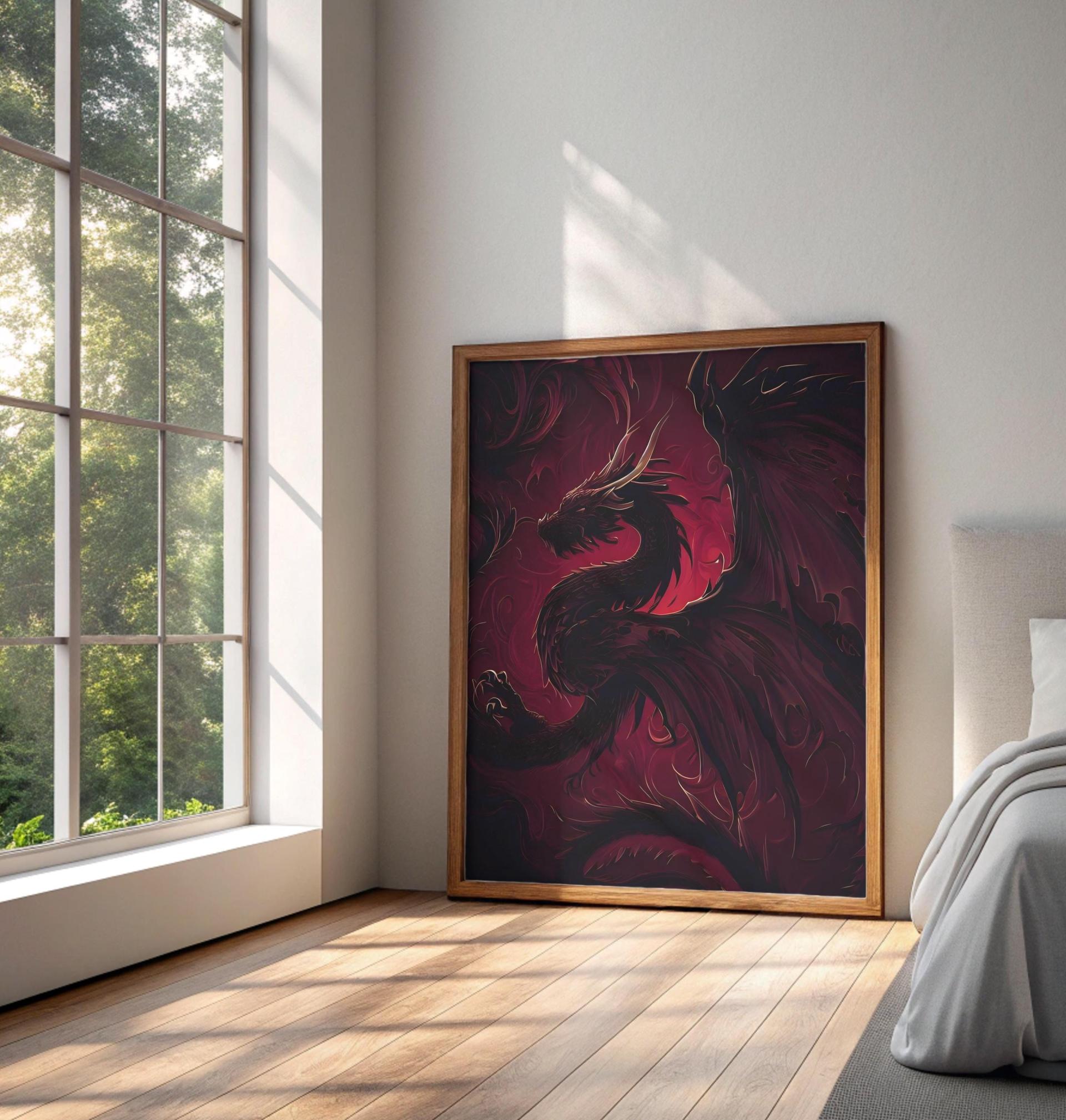 Dragon Print - Framed or Unframed - Original Art - Print on Paper