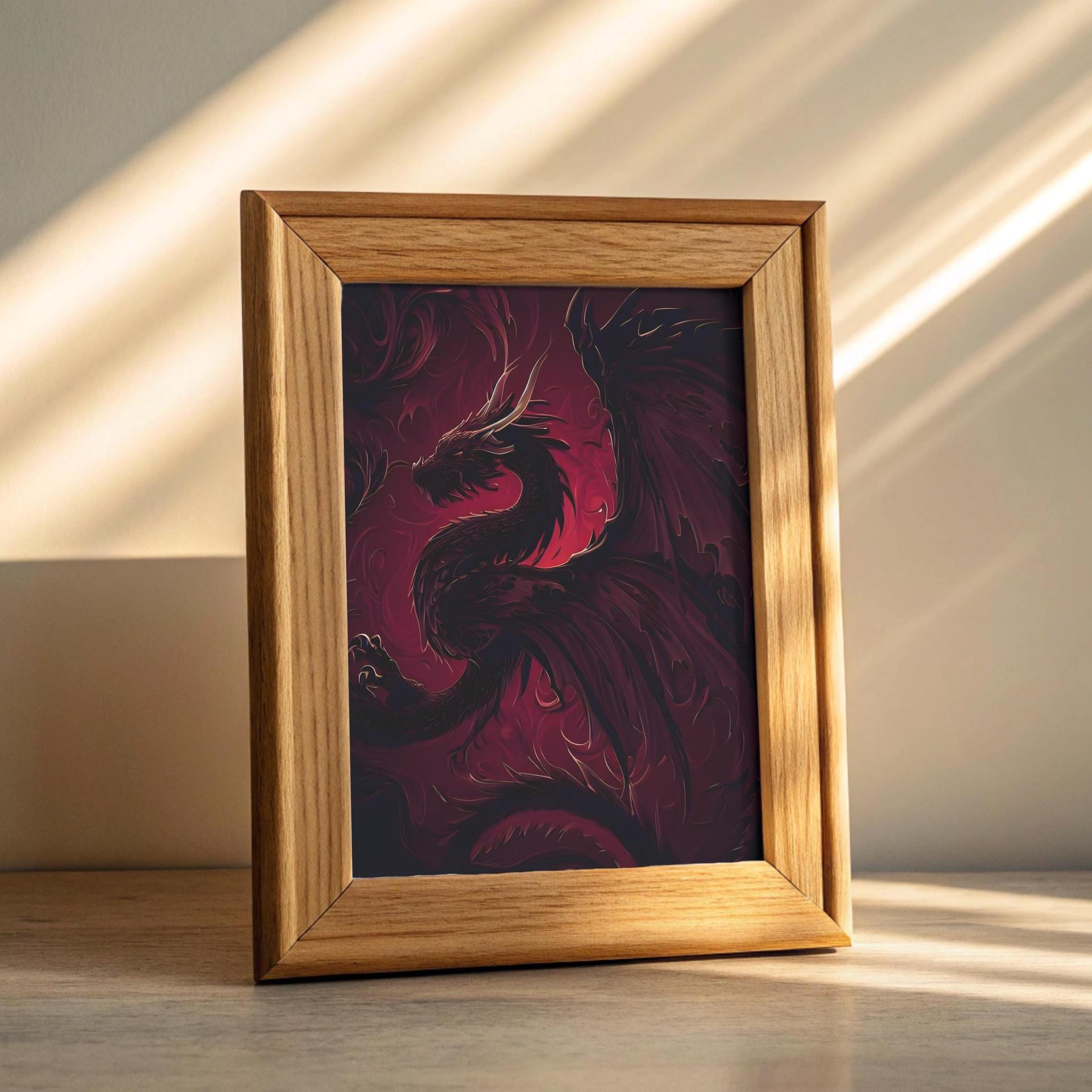 Dragon Print - Framed or Unframed - Original Art - Print on Paper
