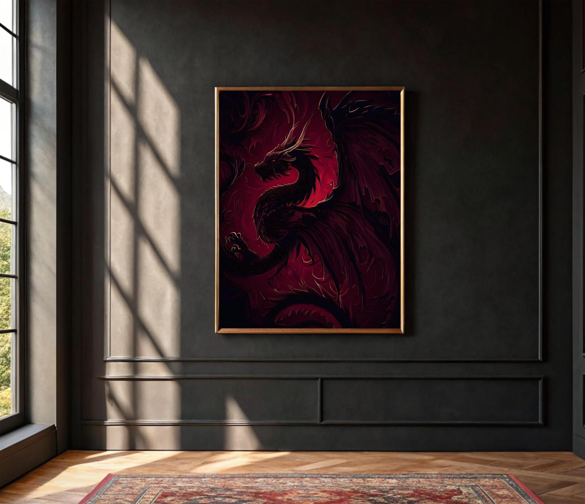 Dragon Print - Framed or Unframed - Original Art - Print on Paper