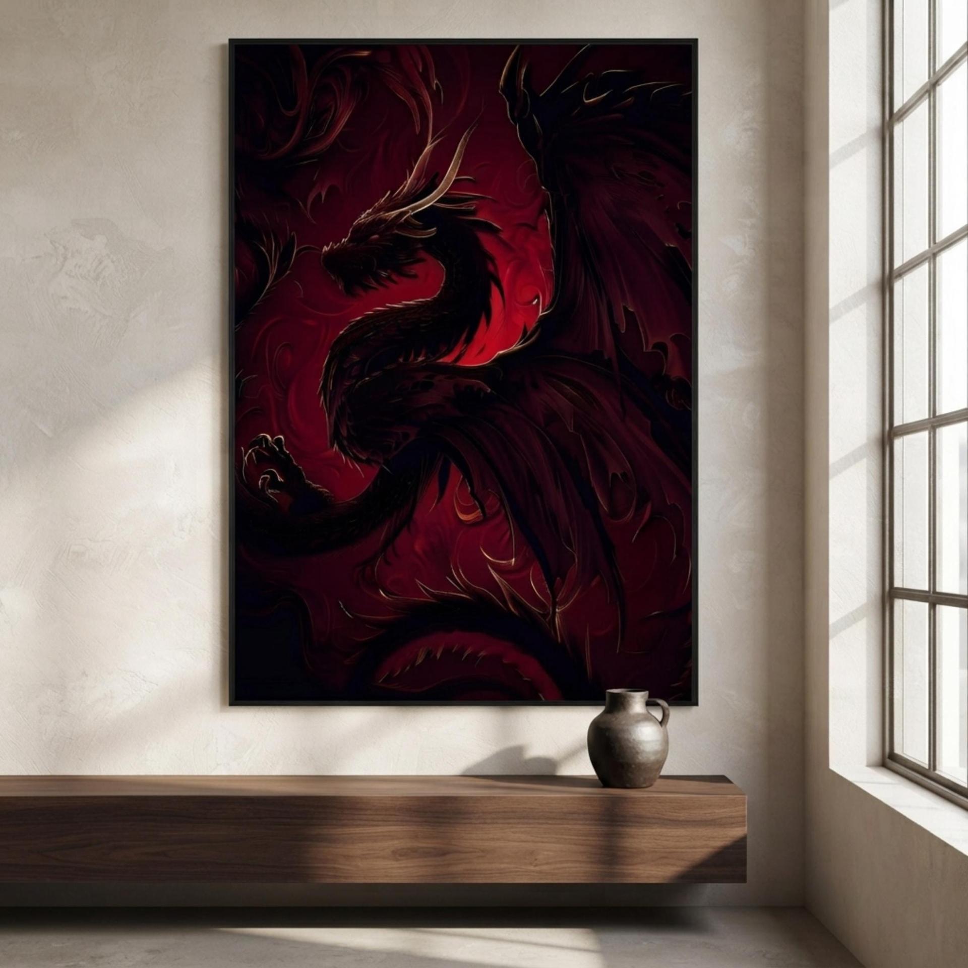 Dragon Print - Framed or Unframed - Original Art - Print on Paper
