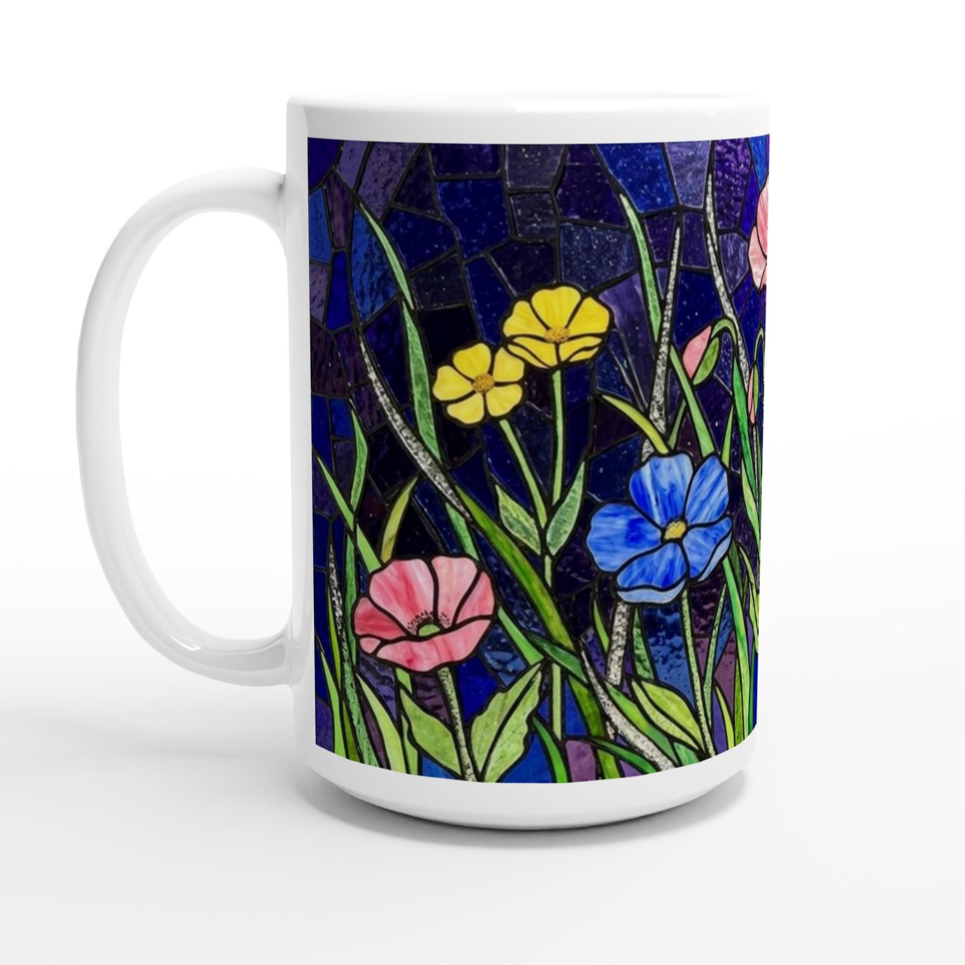 Floral Cups -  Large and Small Ceramic Mugs