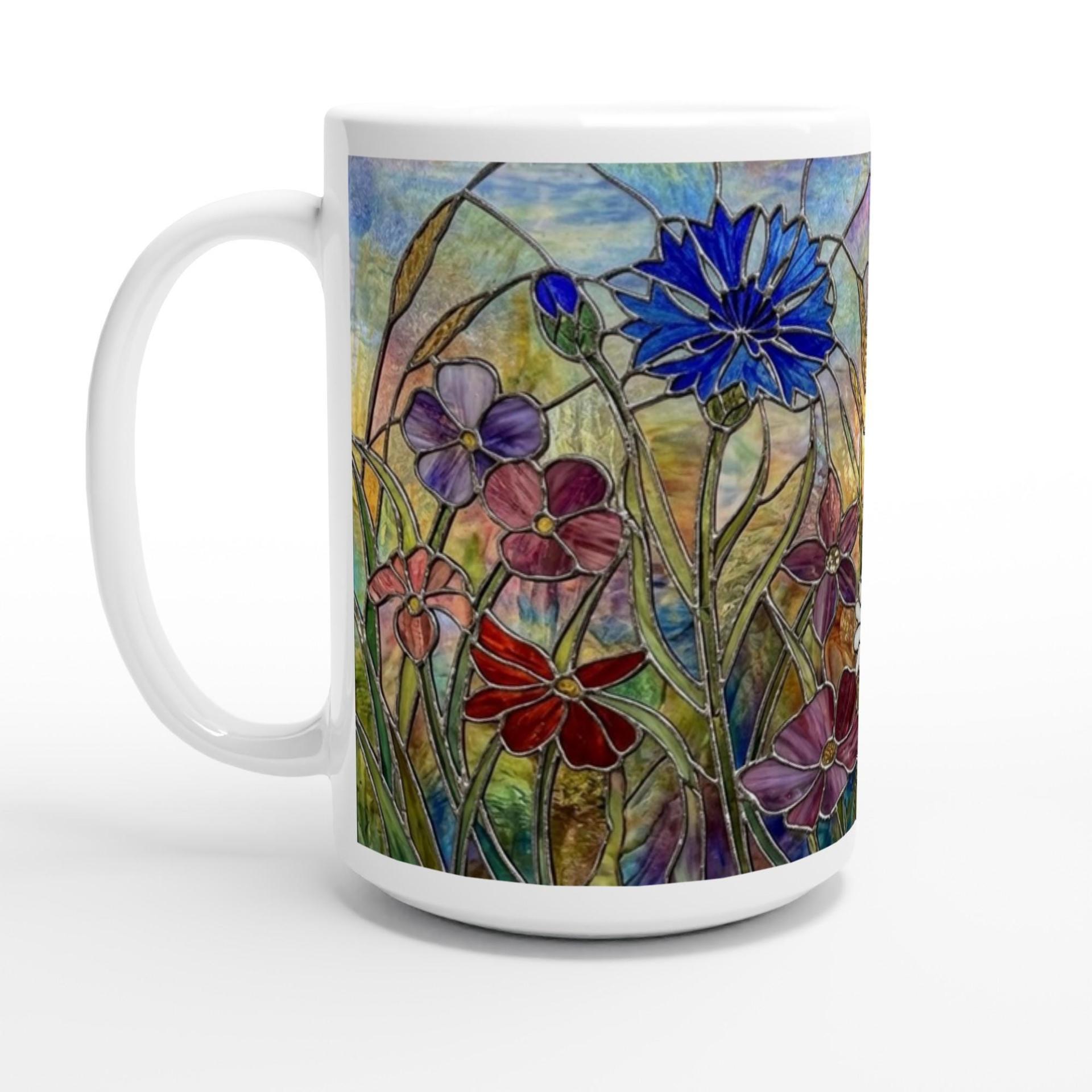 Floral Cups -  Large and Small Ceramic Mugs