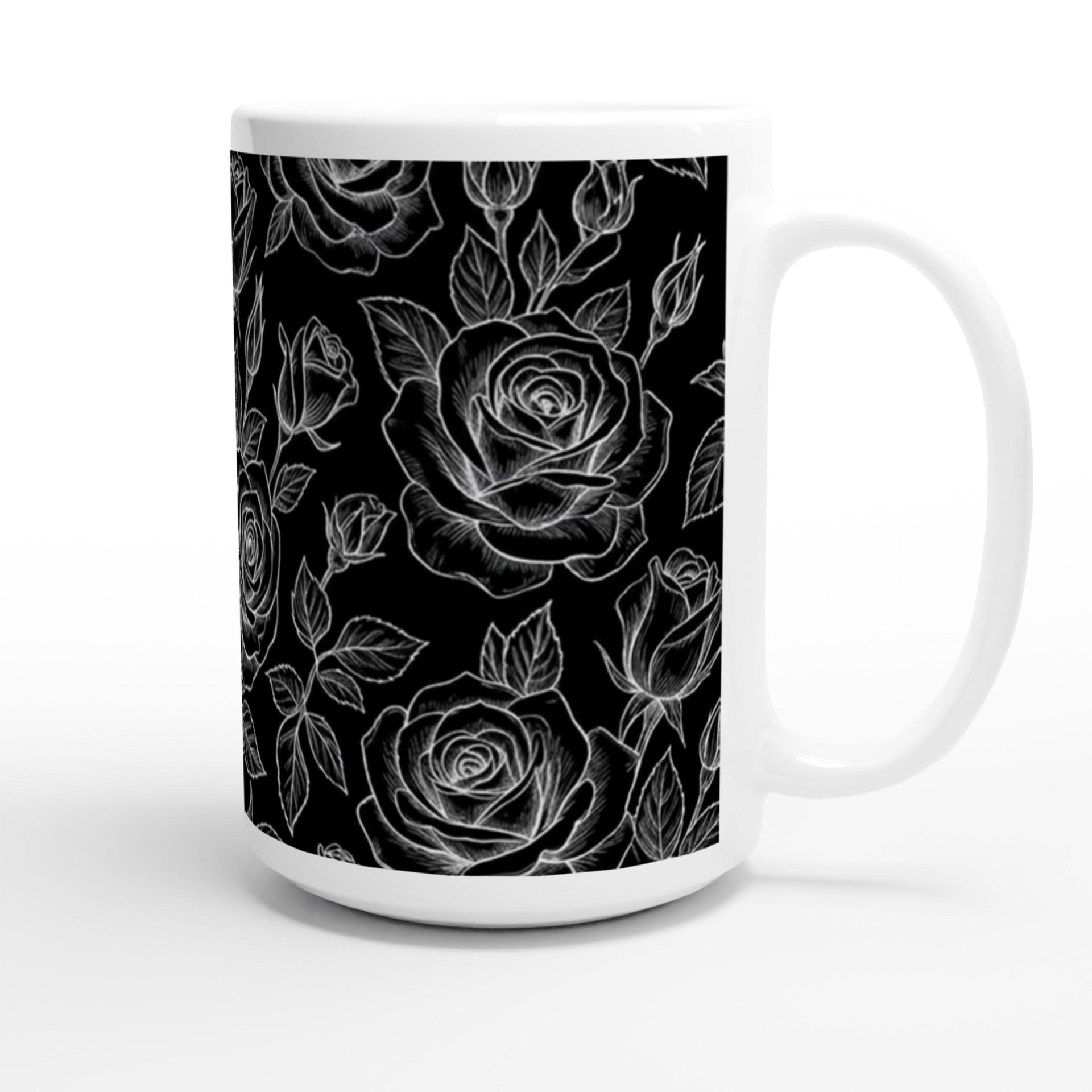 Roses - Floral Cups -  Large and Small Ceramic Mugs