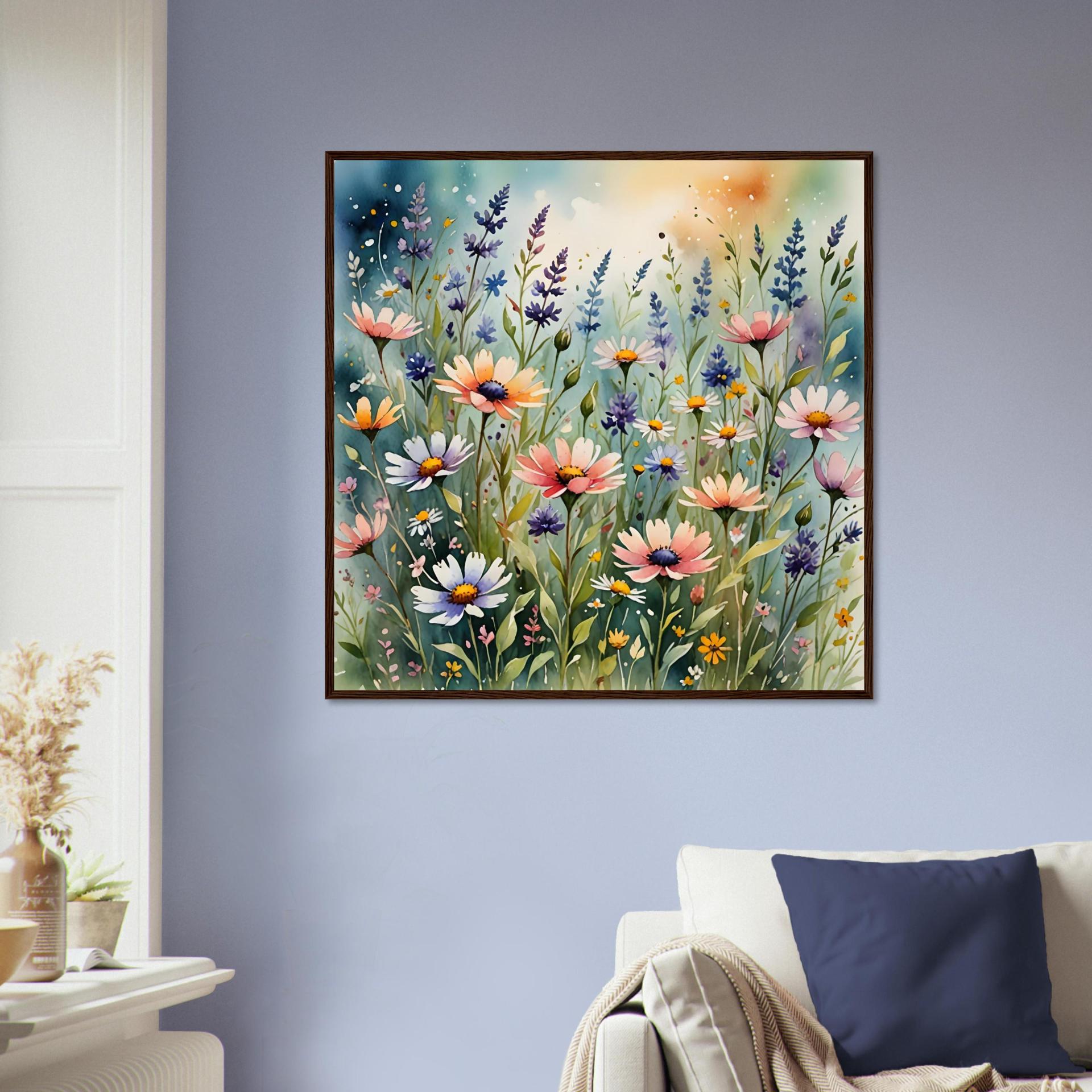 Floral Print - Framed or Unframed - Original Art - Print on Paper