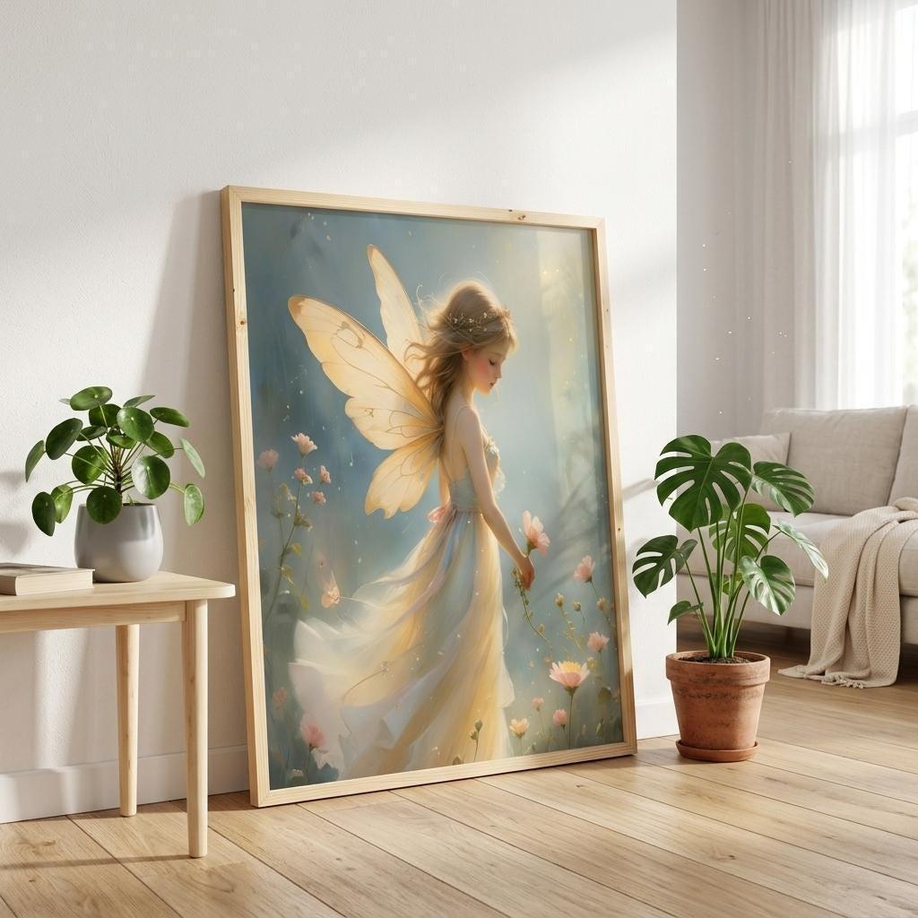 Fairy Print - Framed or Unframed - Original Art - Print on Paper