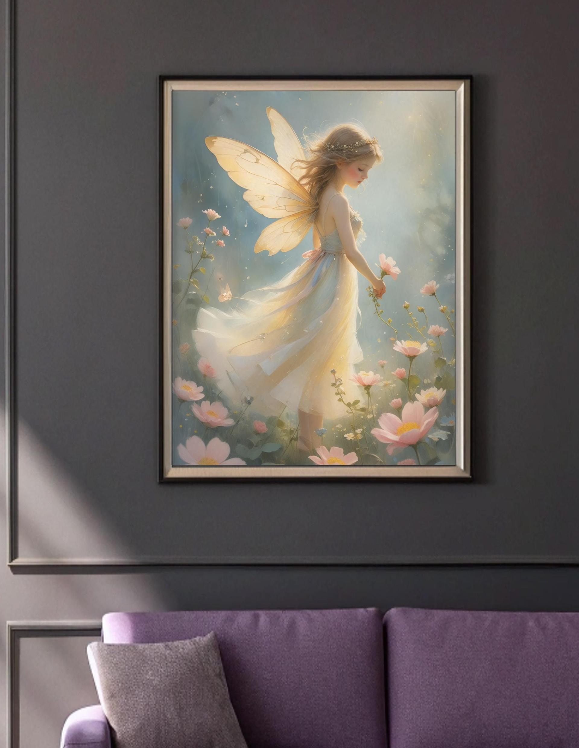 Fairy Print - Framed or Unframed - Original Art - Print on Paper