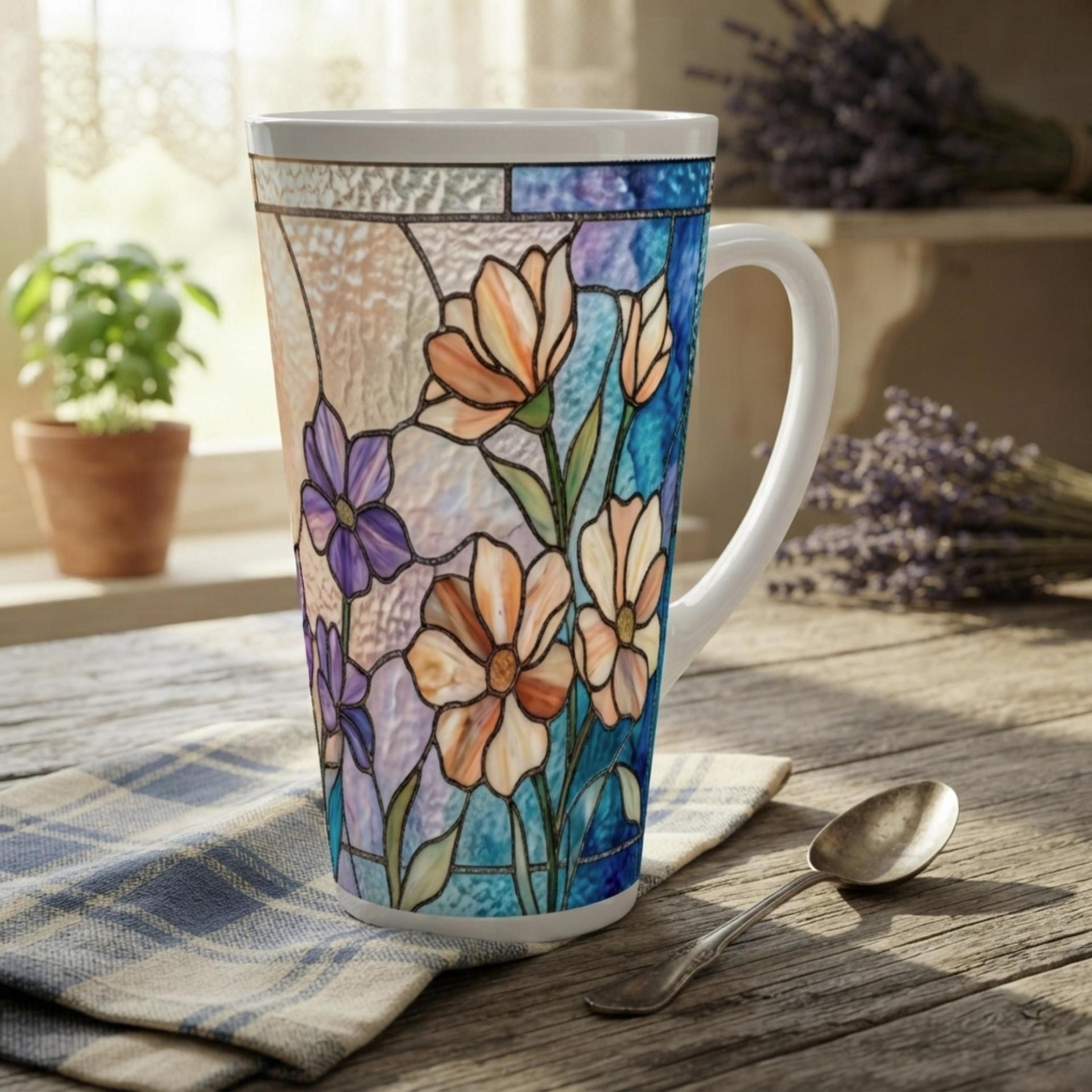 Latte 17oz Ceramic Mug - Coffee or Tea Cup, Extra Tall